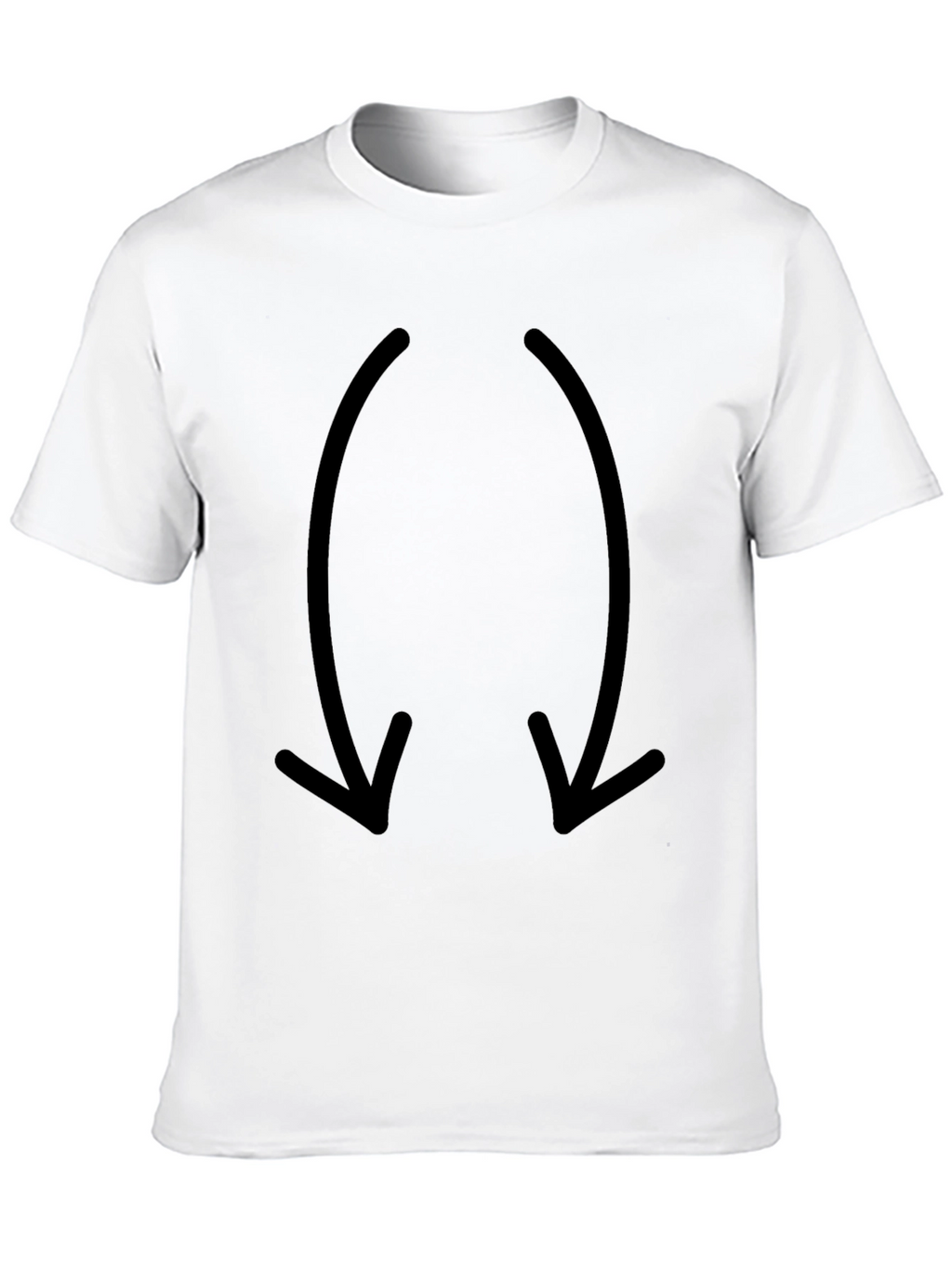 Mens Black Arrow Graphic T-Shirt