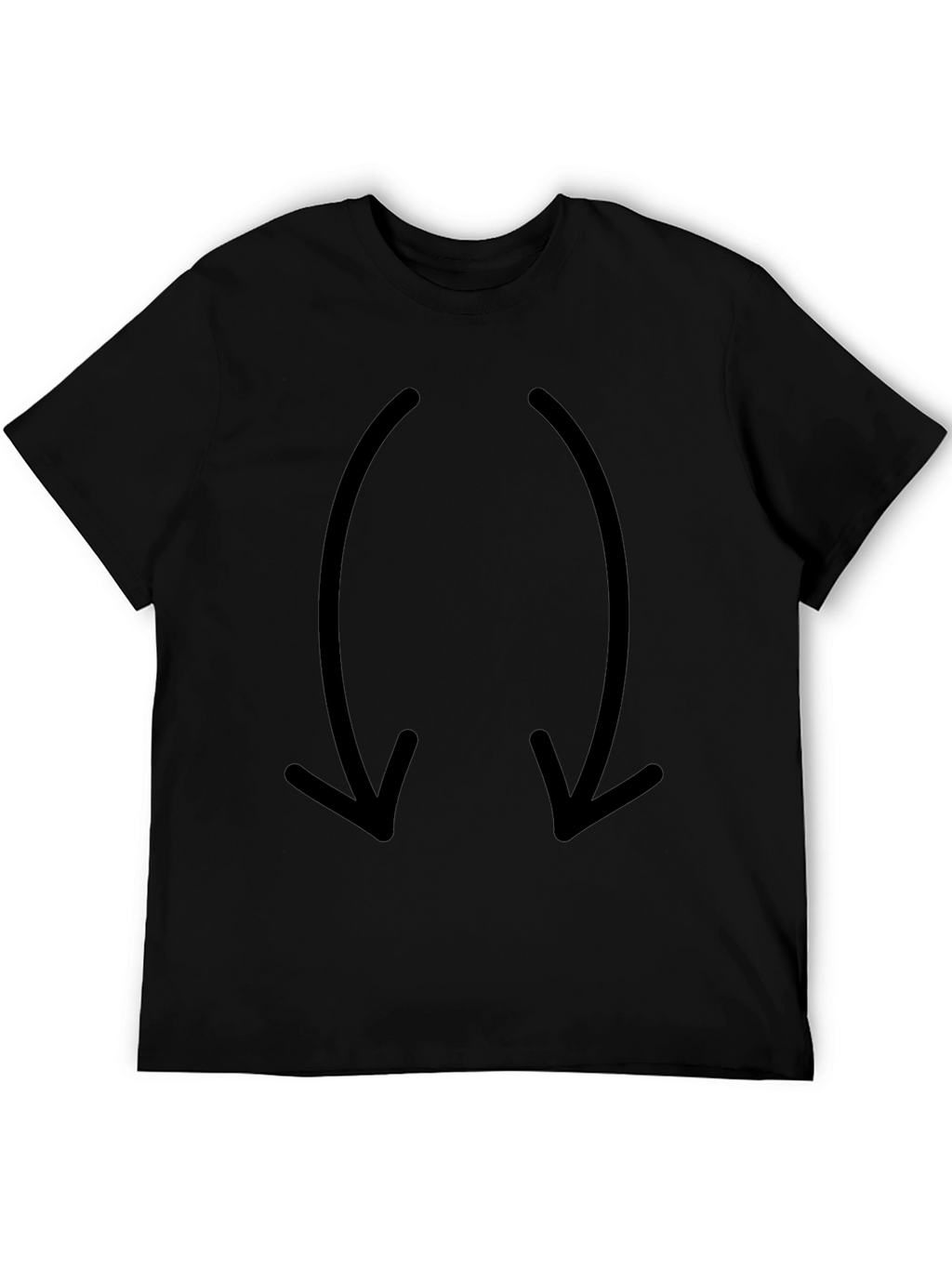 Mens Black Arrow Graphic T-Shirt