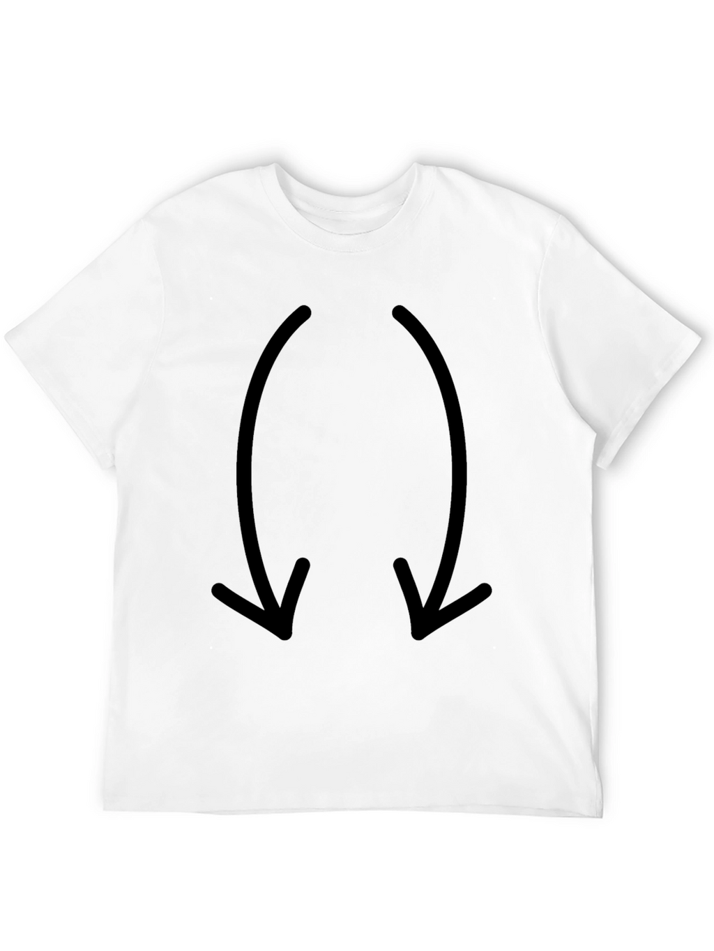 Mens Black Arrow Graphic T-Shirt