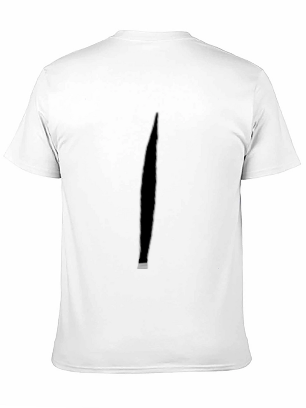 Minimalist Black T-Shirt with Shadow Detail