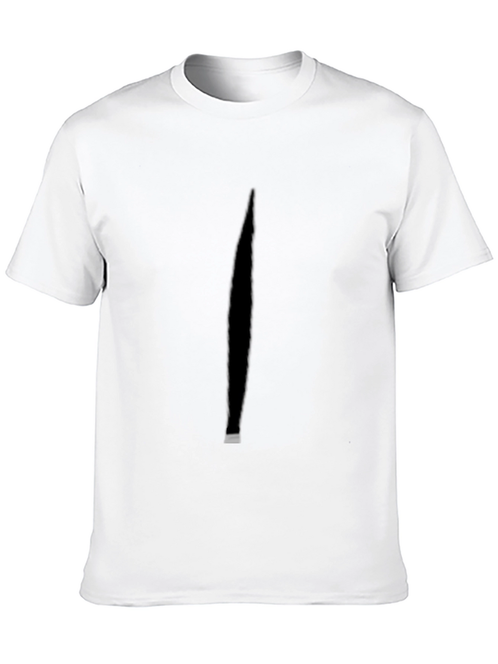 Minimalist Black T-Shirt with Shadow Detail