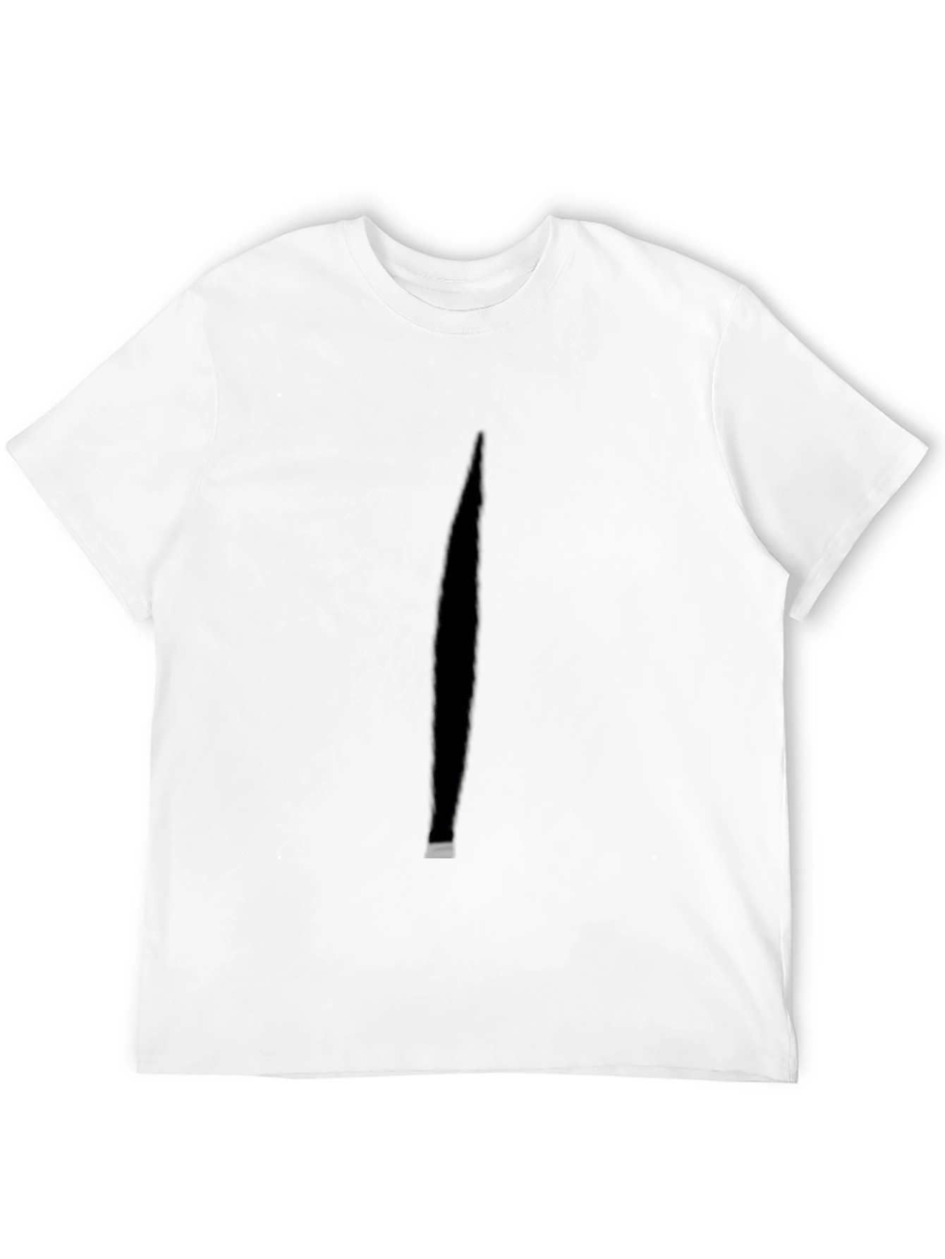 Minimalist Black T-Shirt with Shadow Detail