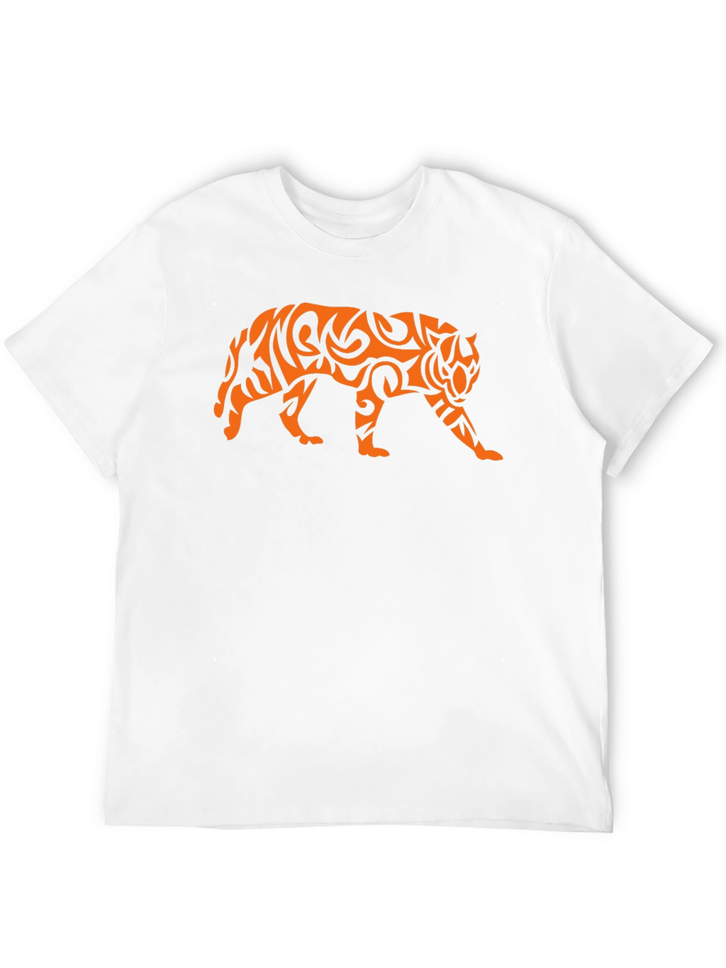 Tribal Tiger Graphic Black T-Shirt