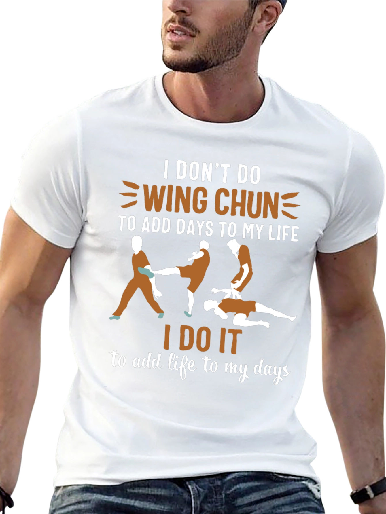 Wing Chun Martial Arts T-Shirt - Add Life to Your Days