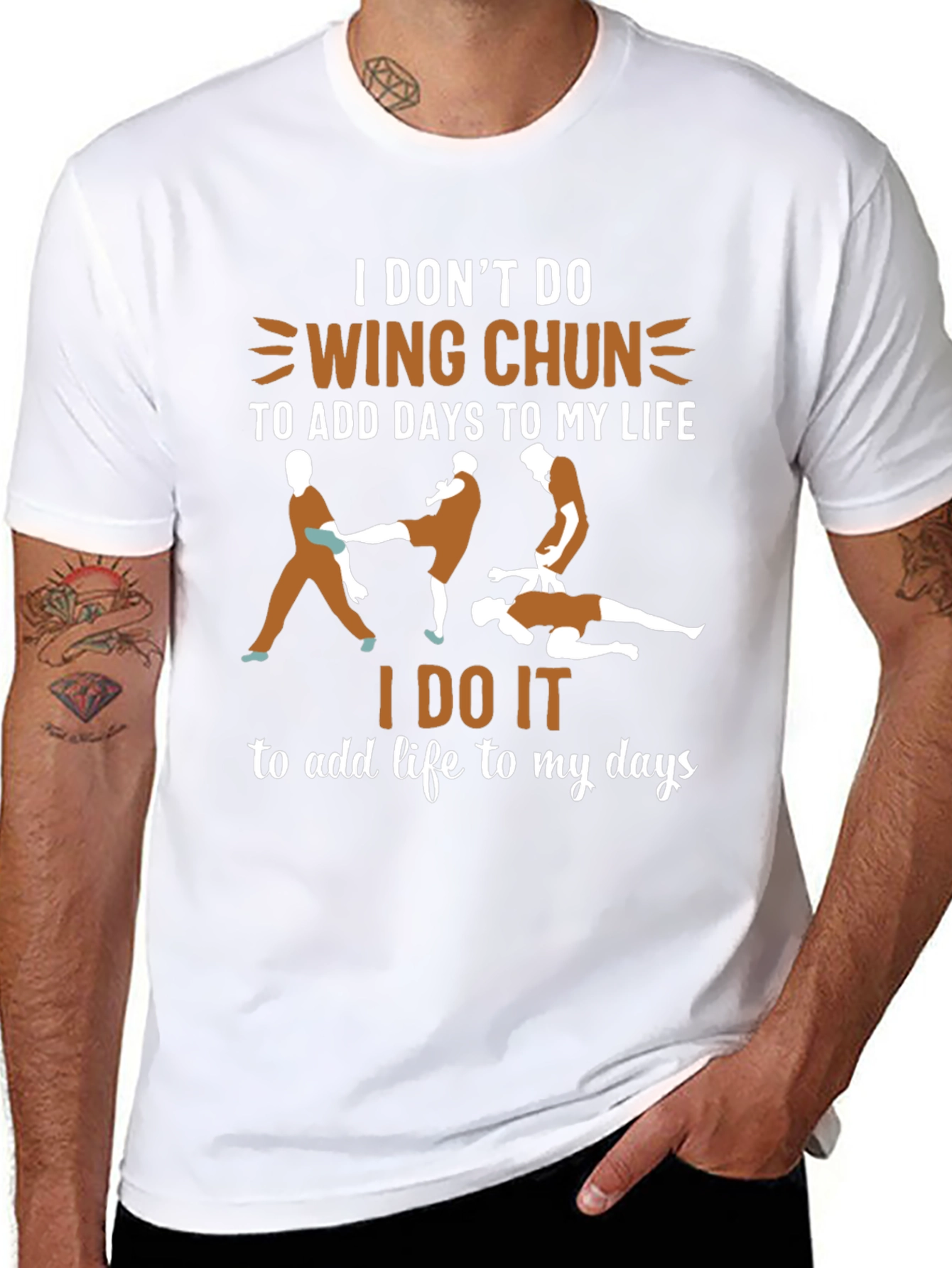 Wing Chun Martial Arts T-Shirt - Add Life to Your Days