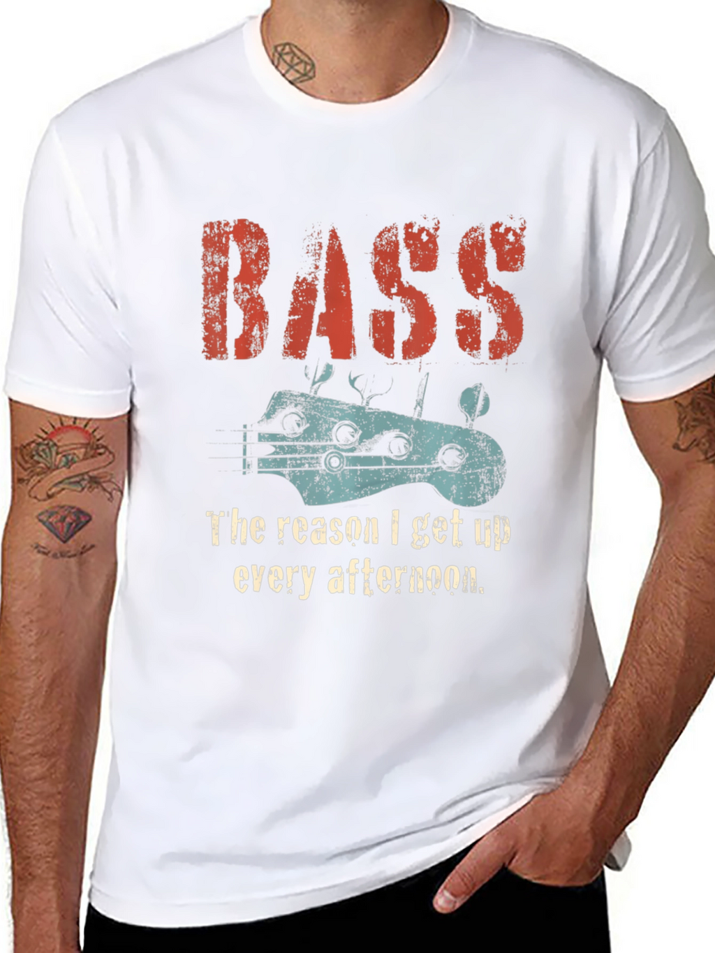 Bass Guitar T-Shirt - Music Lover Tee