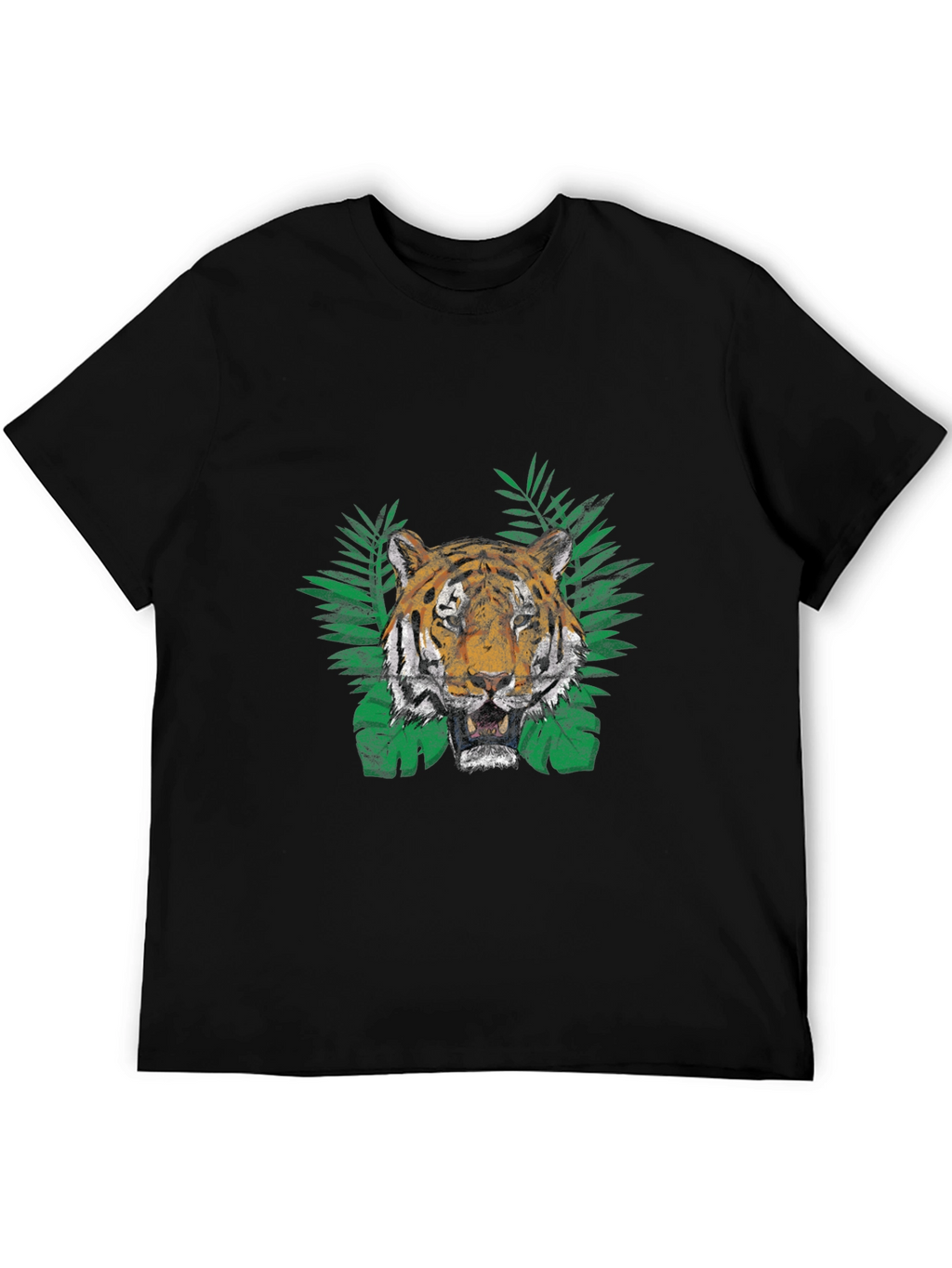 Tiger Graphic Print T-Shirt - Jungle Vibe