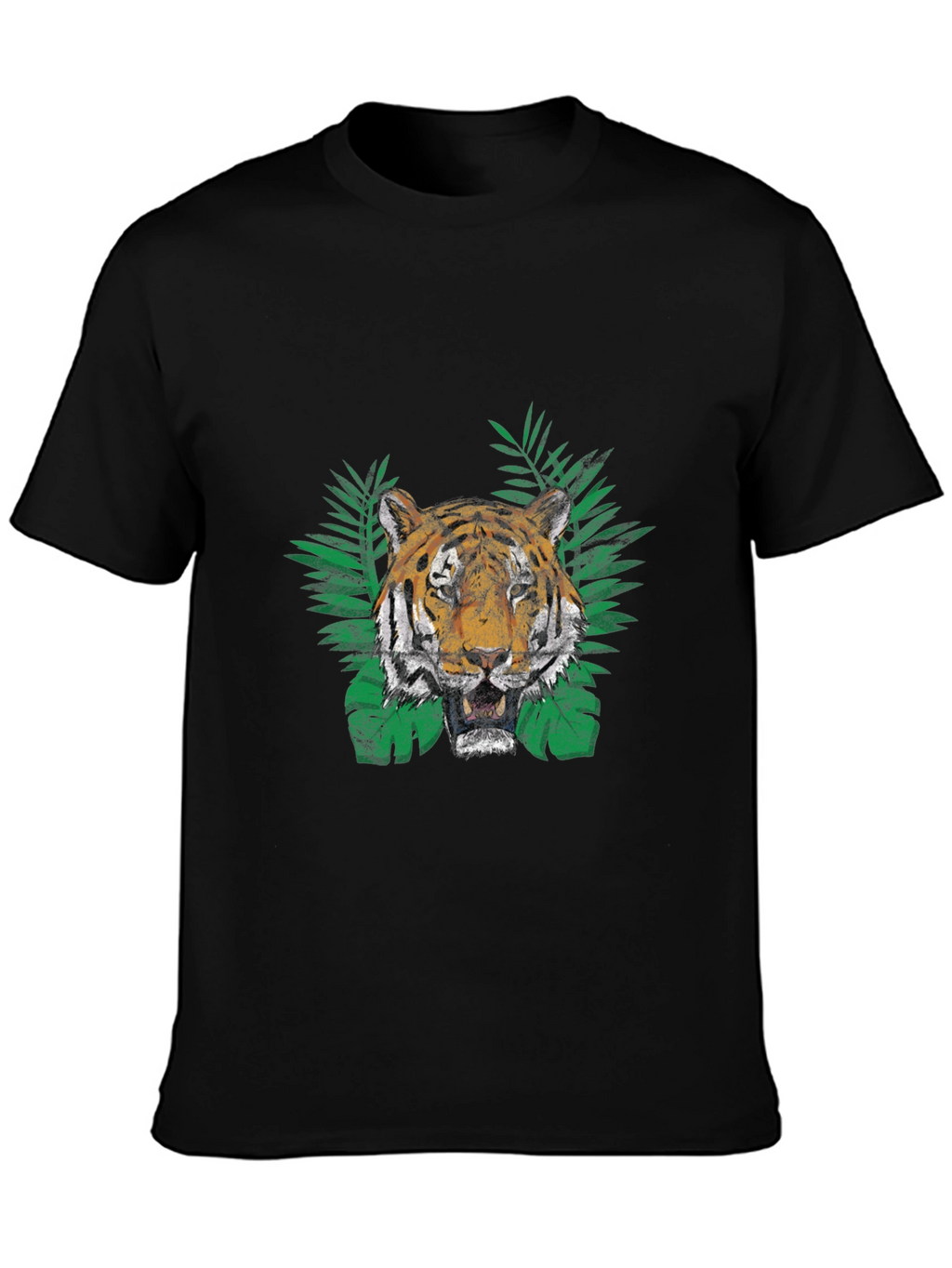 Tiger Graphic Print T-Shirt - Jungle Vibe