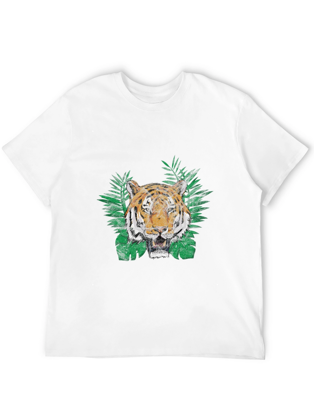 Tiger Graphic Print T-Shirt - Jungle Vibe