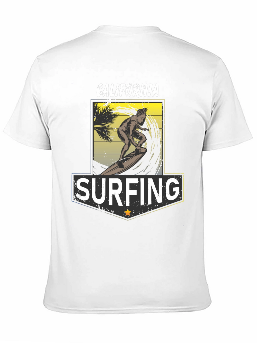 California Surfing T-Shirt - Black Tee