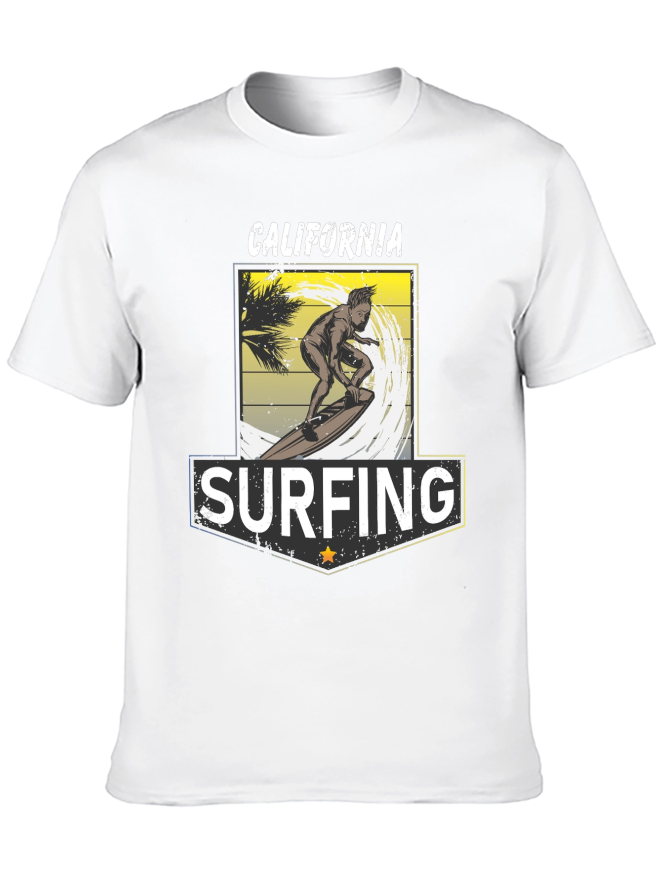 California Surfing T-Shirt - Black Tee