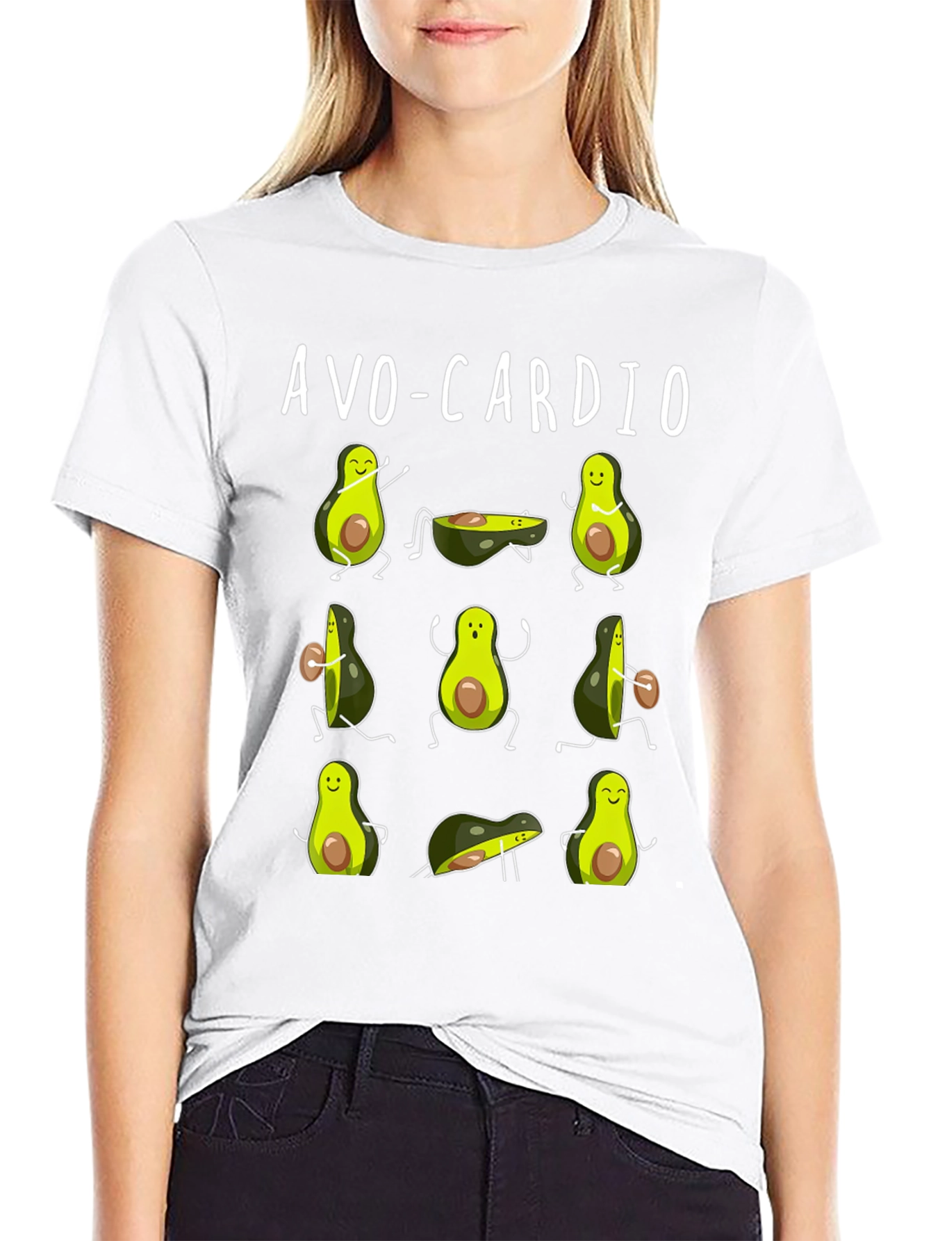 Avo-Cardio Funny Avocado Workout T-Shirt