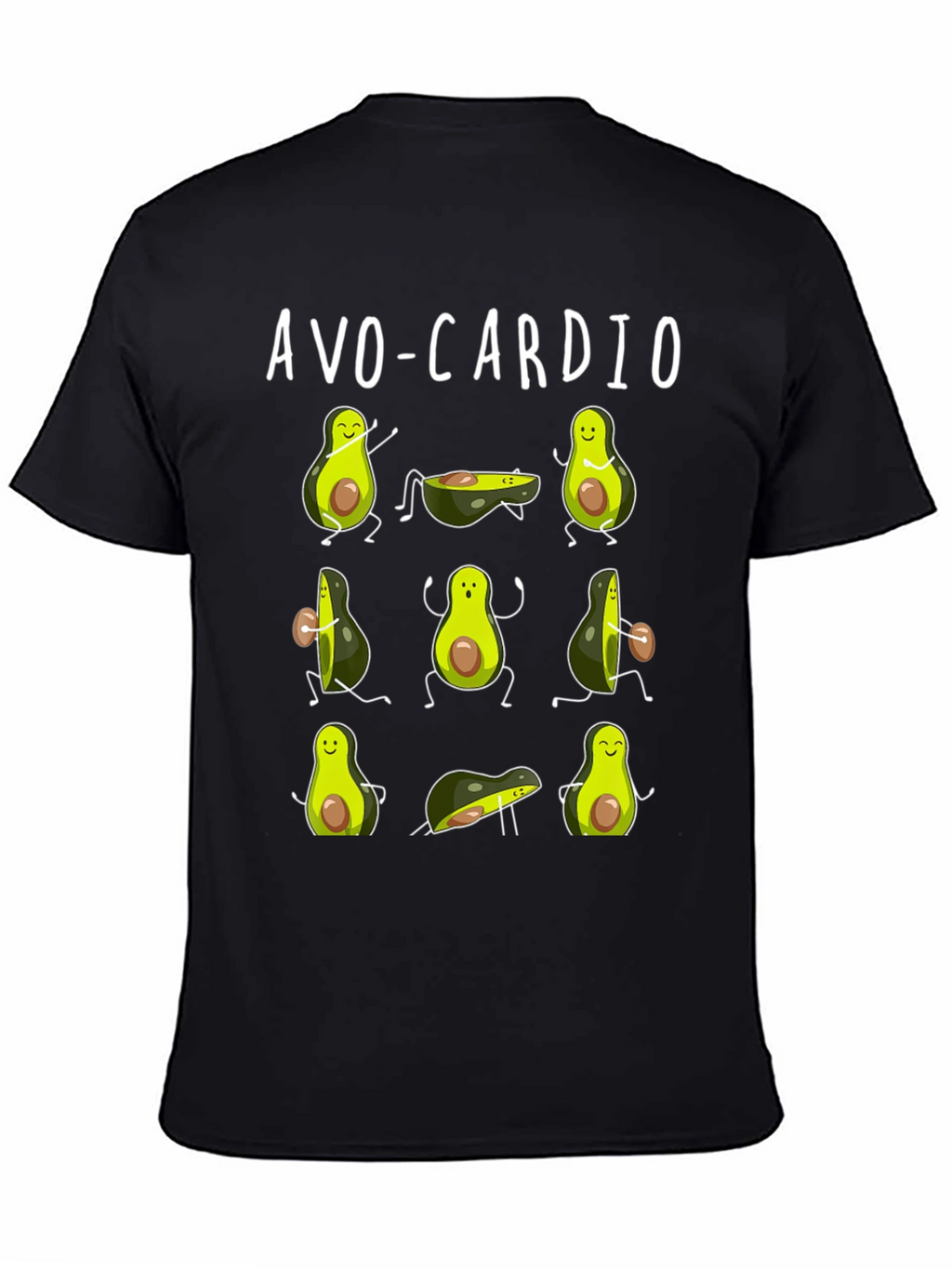 Avo-Cardio Funny Avocado Workout T-Shirt
