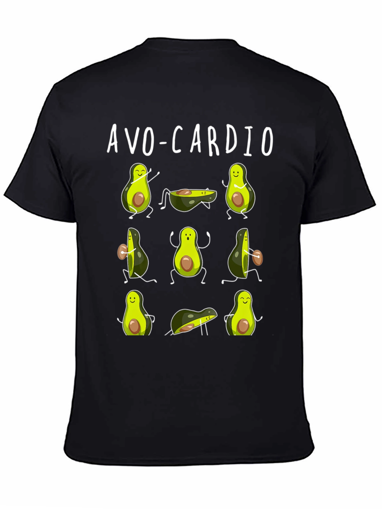 Avo-Cardio Funny Avocado Workout T-Shirt