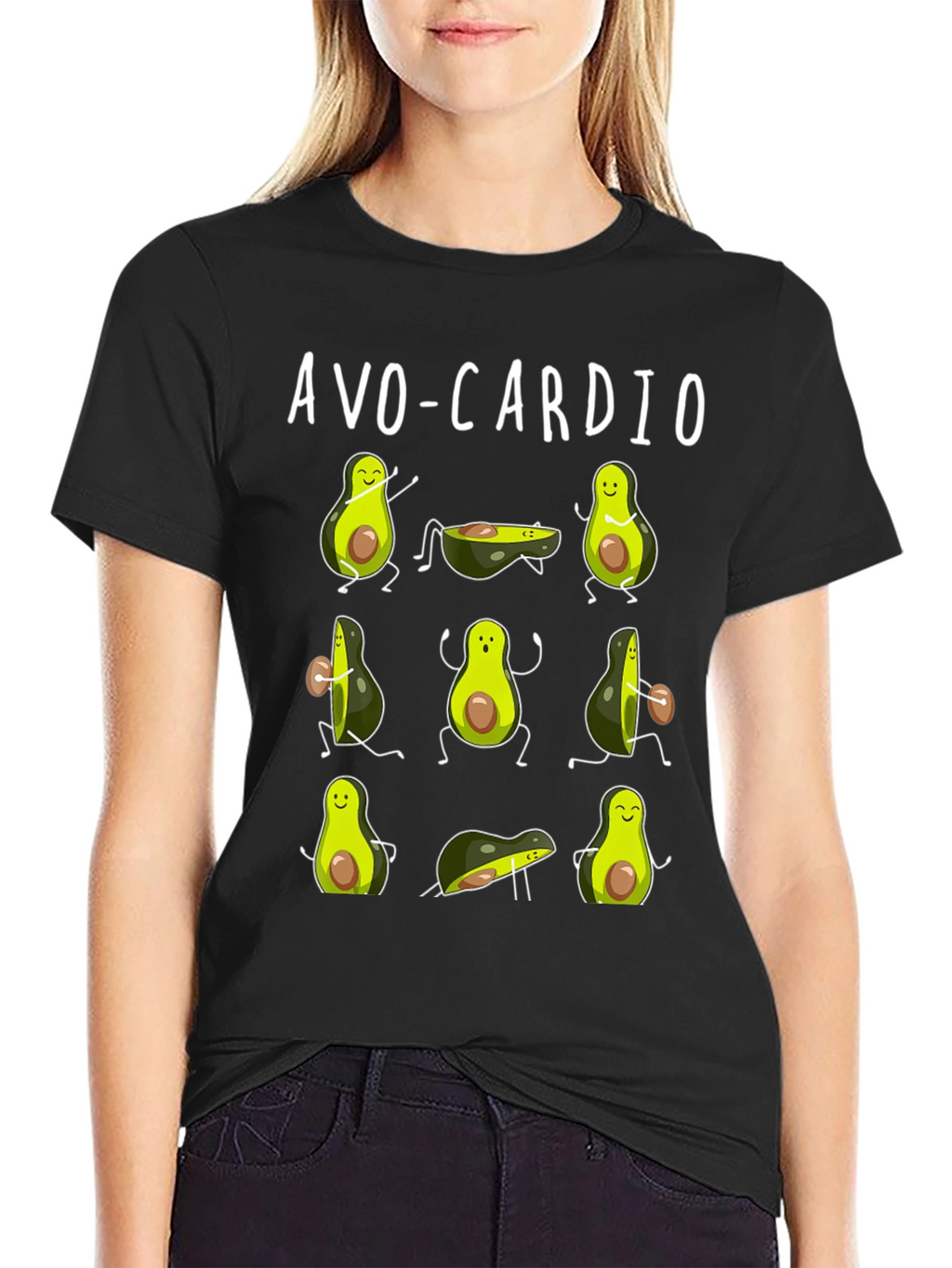 Avo-Cardio Funny Avocado Workout T-Shirt