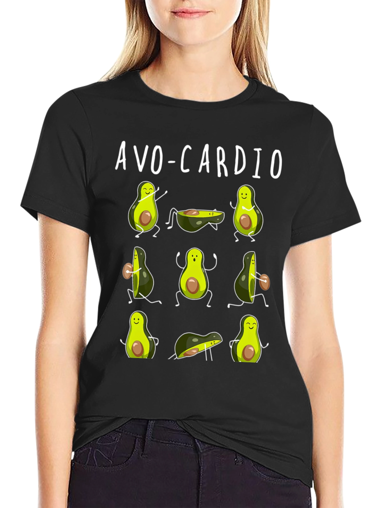 Avo-Cardio Funny Avocado Workout T-Shirt