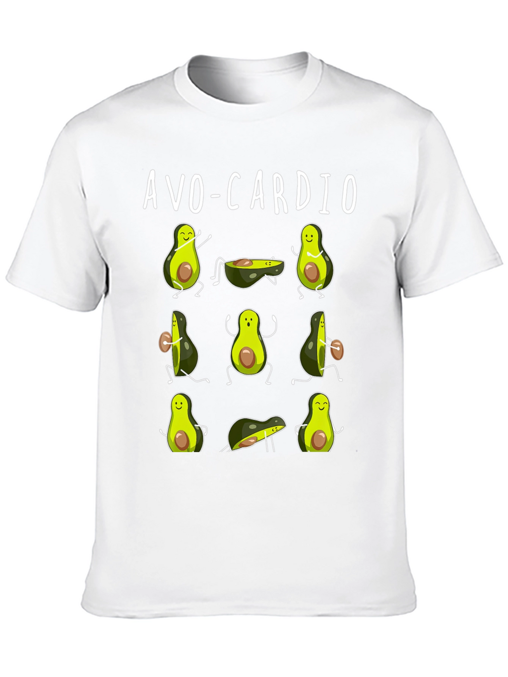 Avo-Cardio Funny Avocado Workout T-Shirt