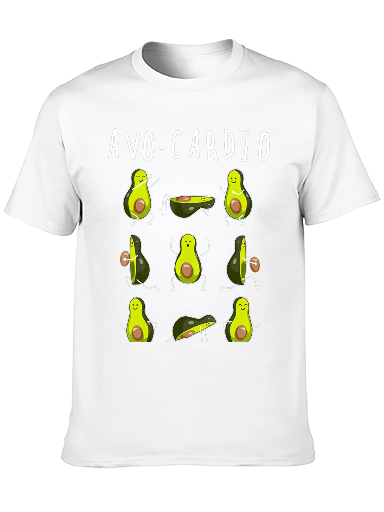 Avo-Cardio Funny Avocado Workout T-Shirt