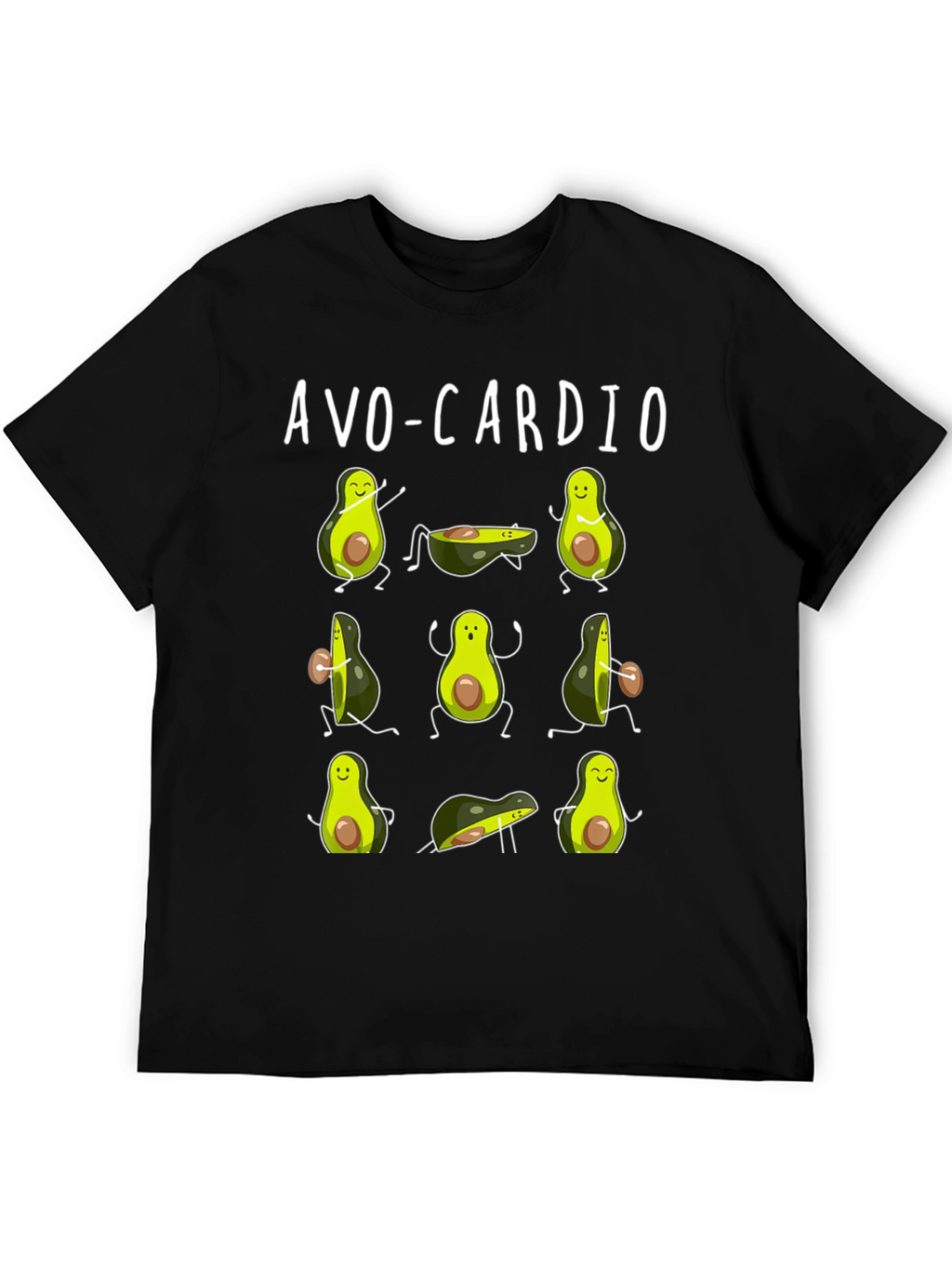 Avo-Cardio Funny Avocado Workout T-Shirt