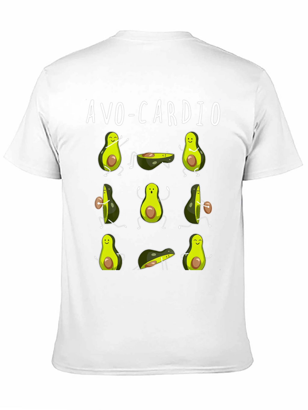 Avo-Cardio Funny Avocado Workout T-Shirt