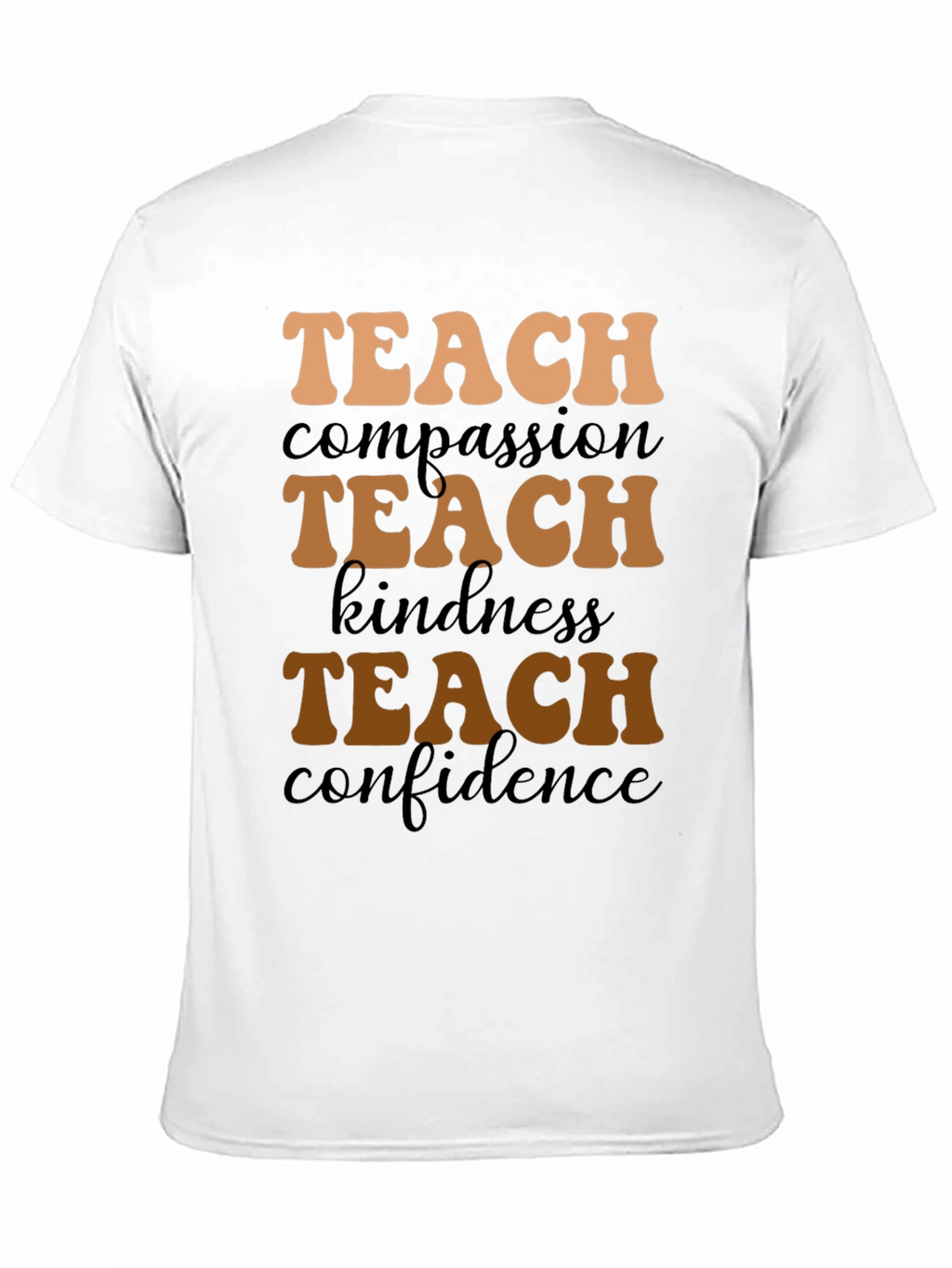 Teach Compassion Black Graphic Tee