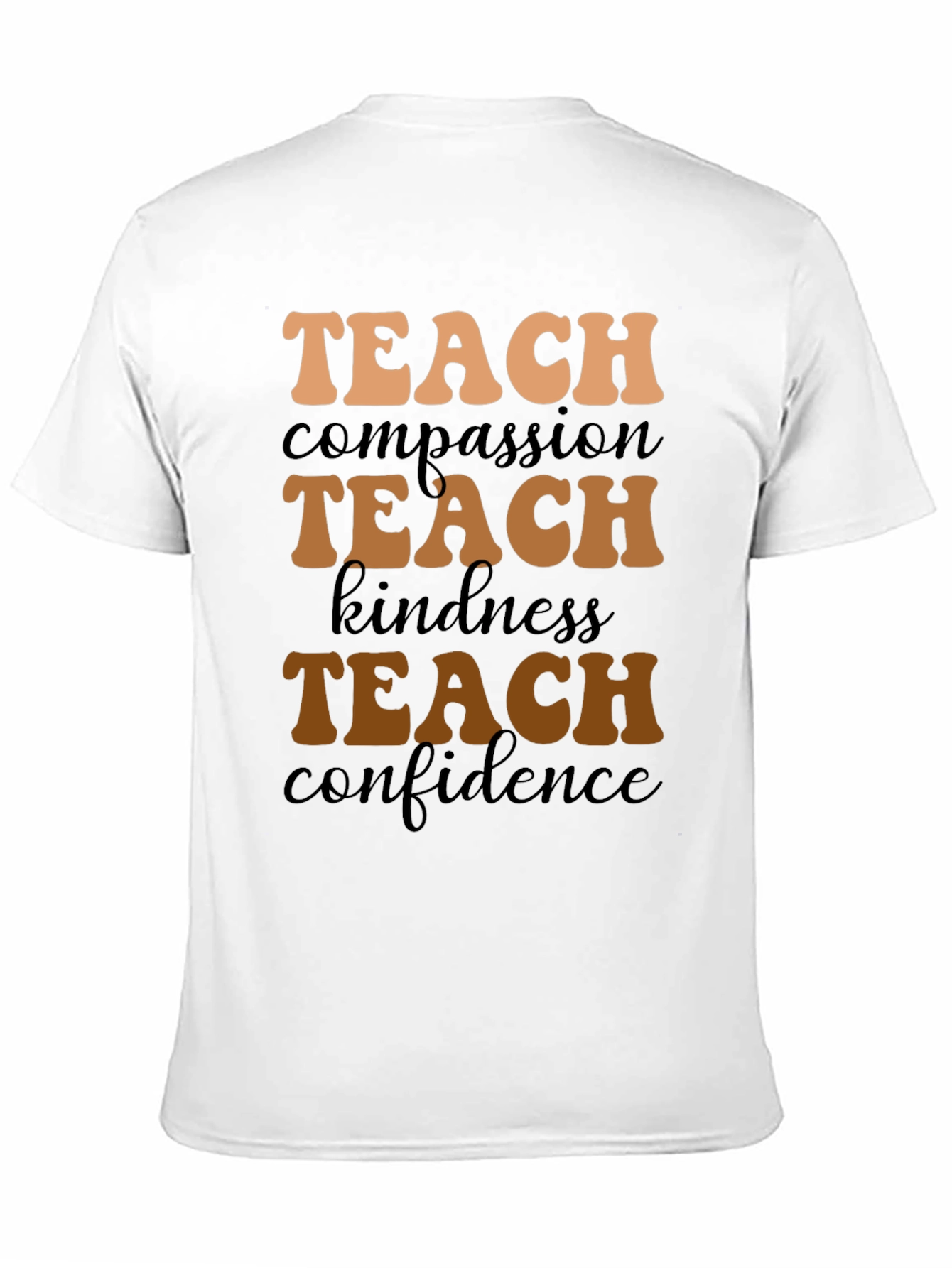 Teach Compassion Black Graphic Tee