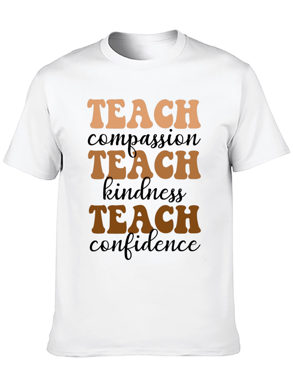 Teach Compassion Black Graphic Tee