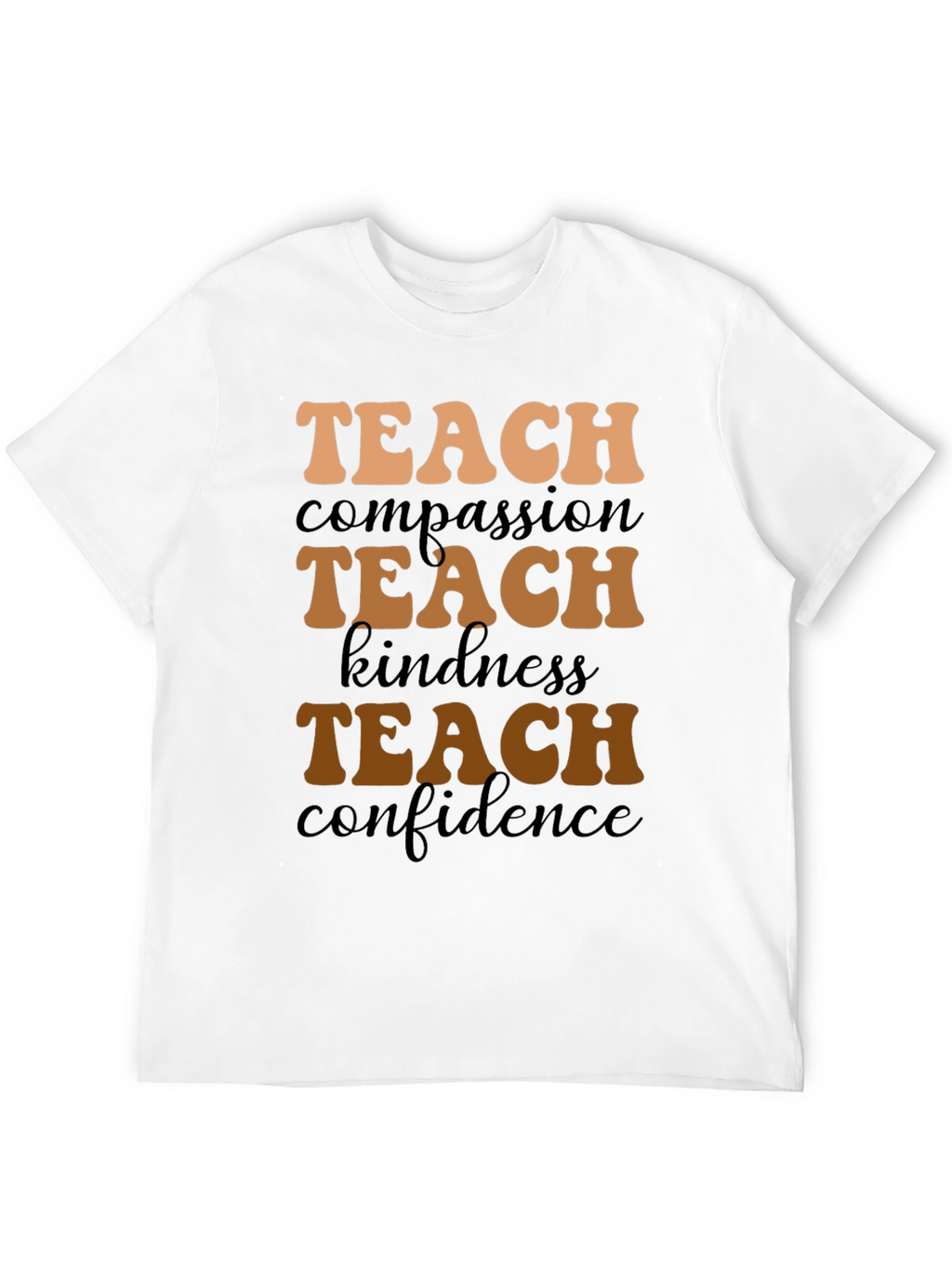 Teach Compassion Black Graphic Tee