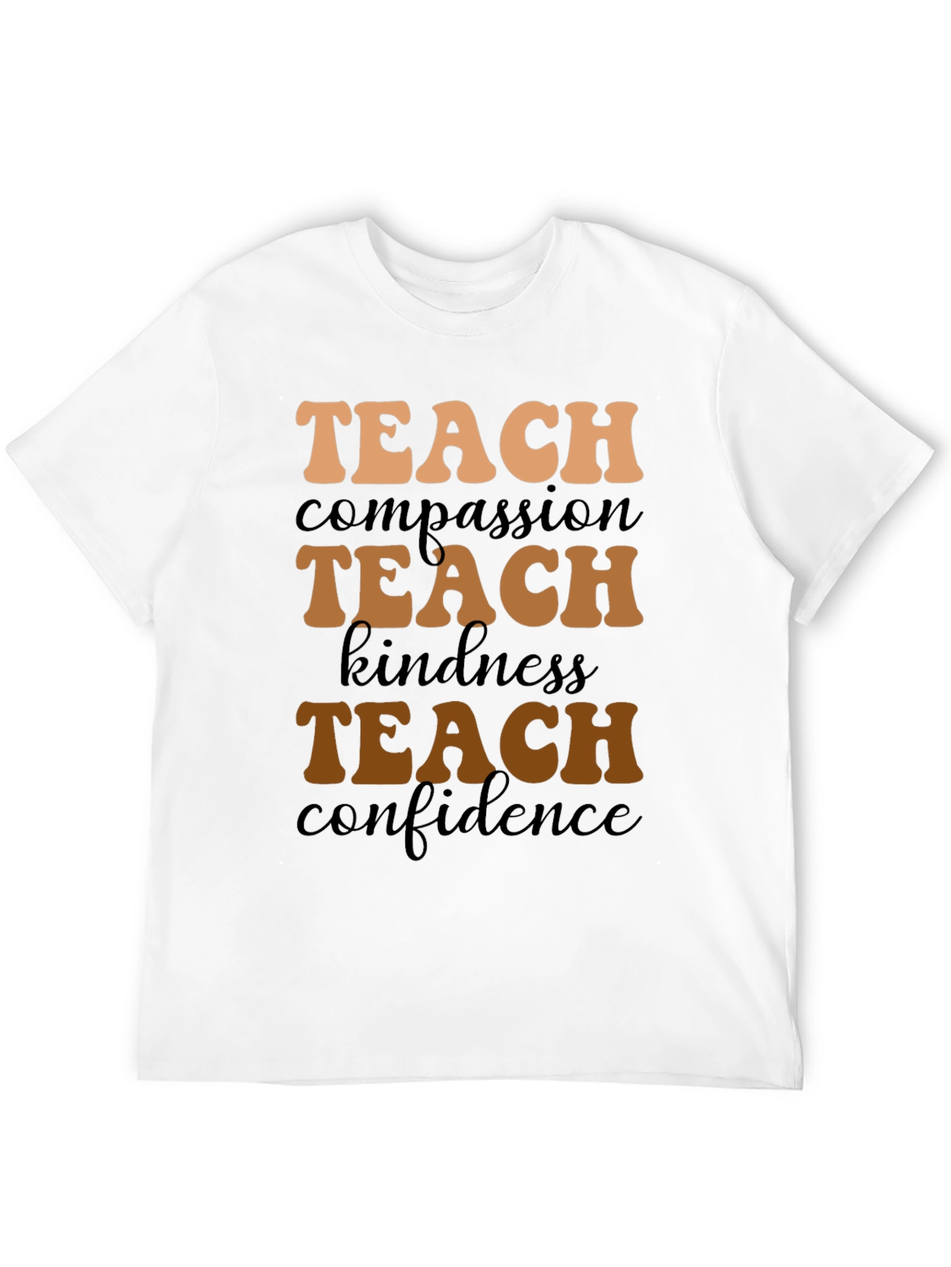 Teach Compassion Black Graphic Tee