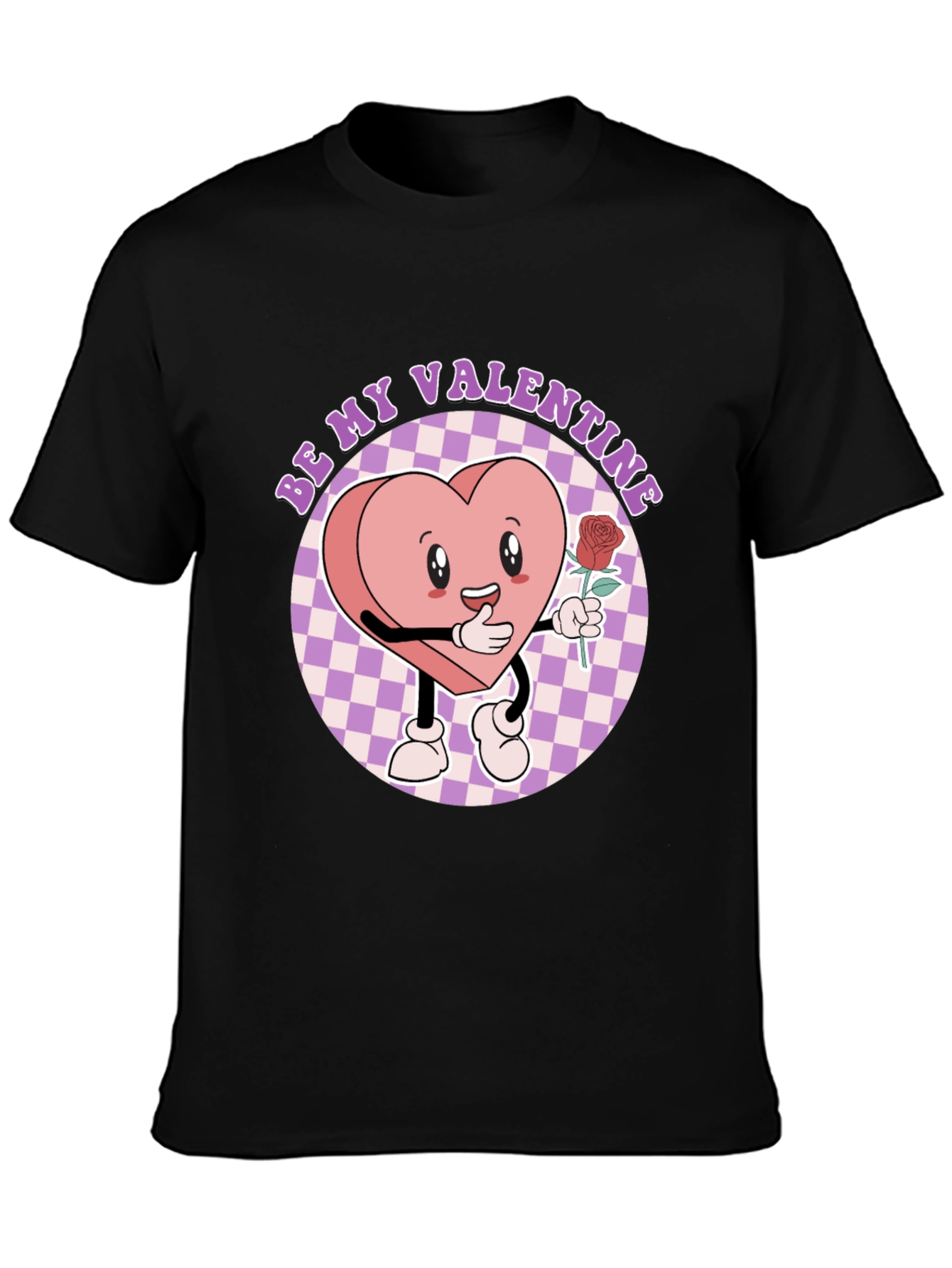 Be My Valentine Heart Graphic Tee