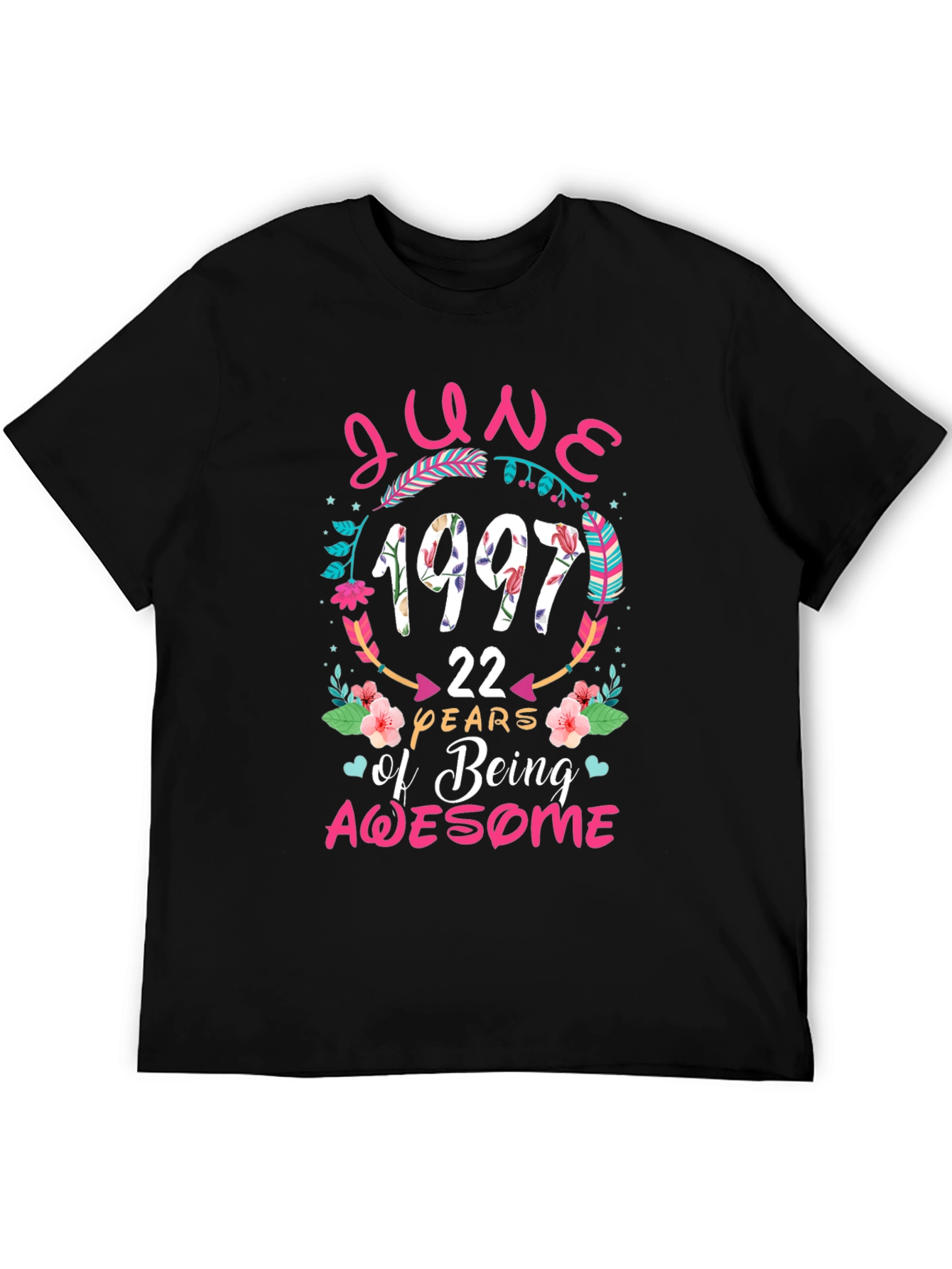 June 1997 Birthday T-Shirt - 22 Years Awesome!