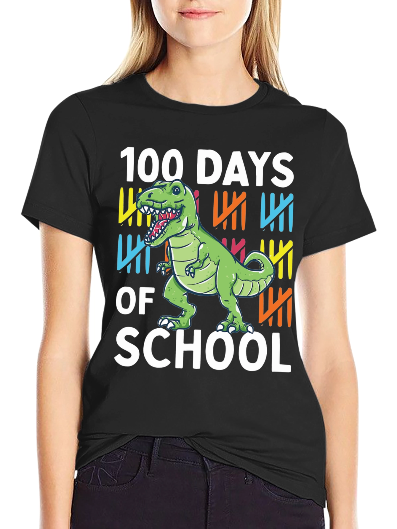 100 Days of School Dinosaur T-Shirt