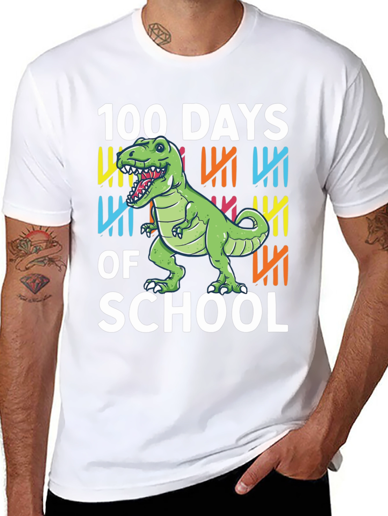 100 Days of School Dinosaur T-Shirt