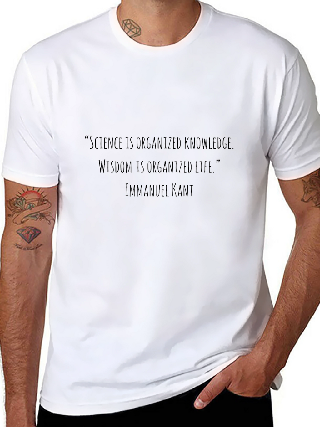 Science Wisdom Quote T-Shirt - Immanuel Kant
