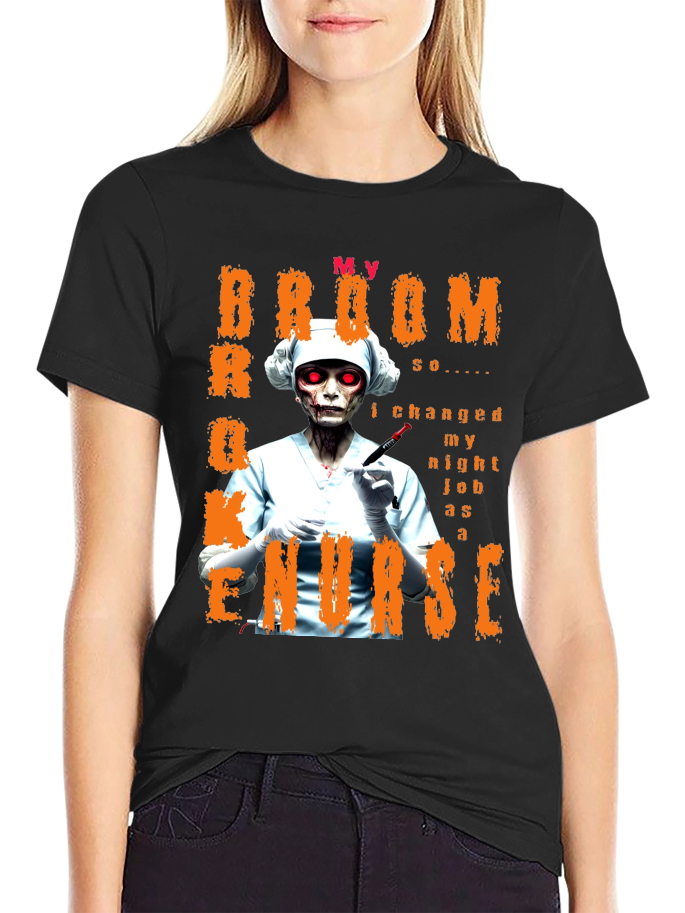 Halloween Zombie Nurse T-Shirt