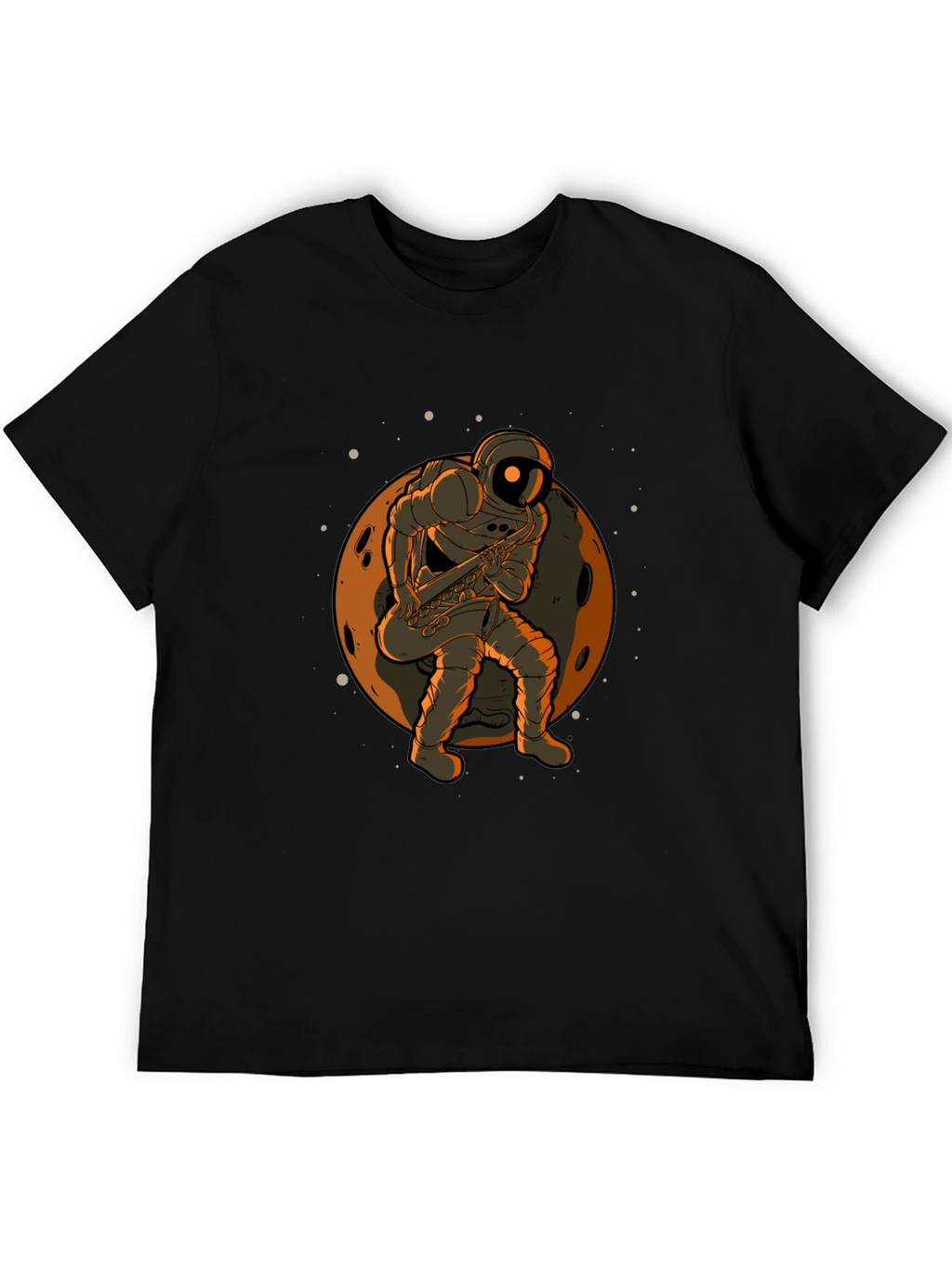 Astronaut Sax T-Shirt - Space Musician Tee