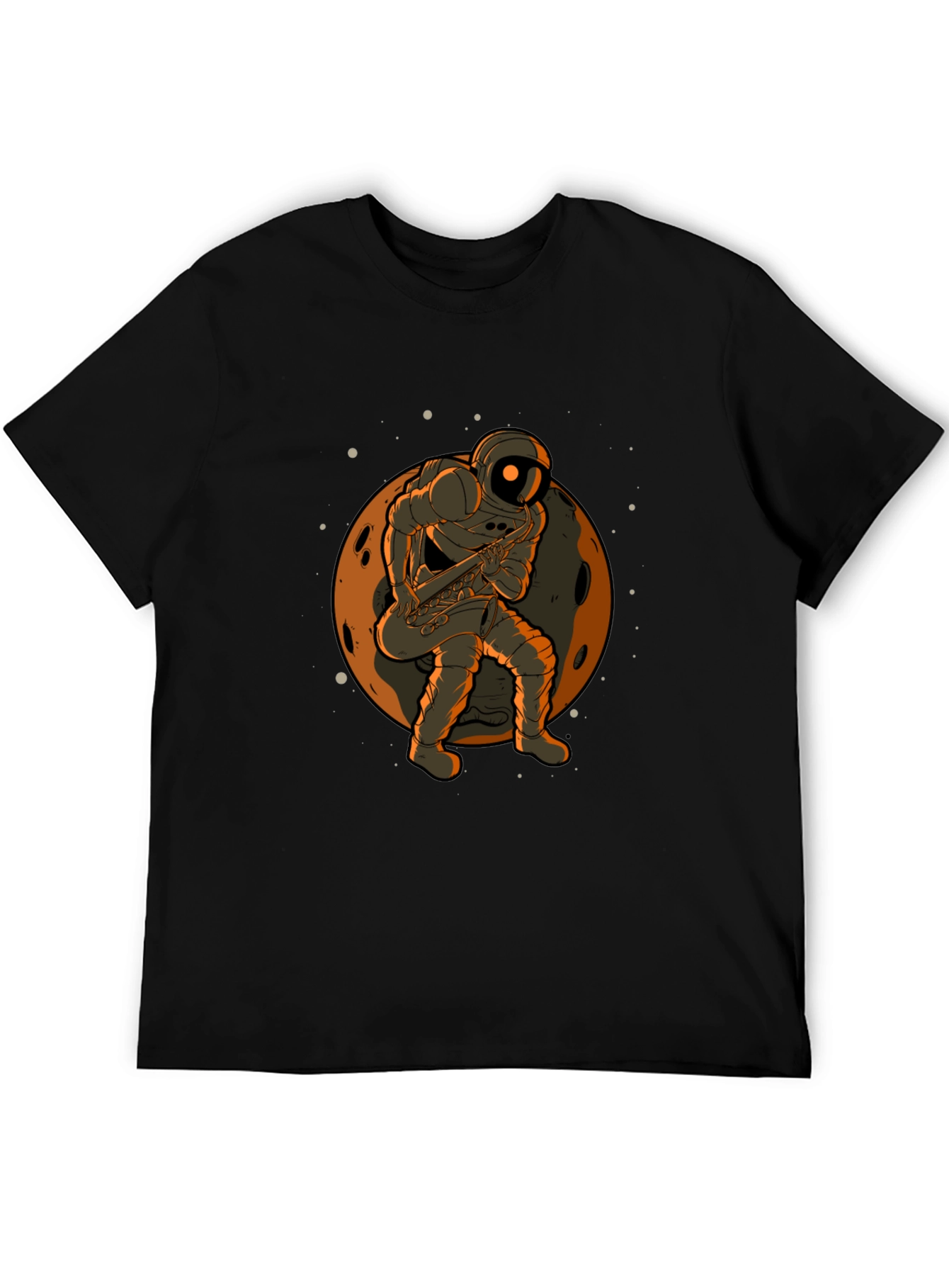 Astronaut Sax T-Shirt - Space Musician Tee