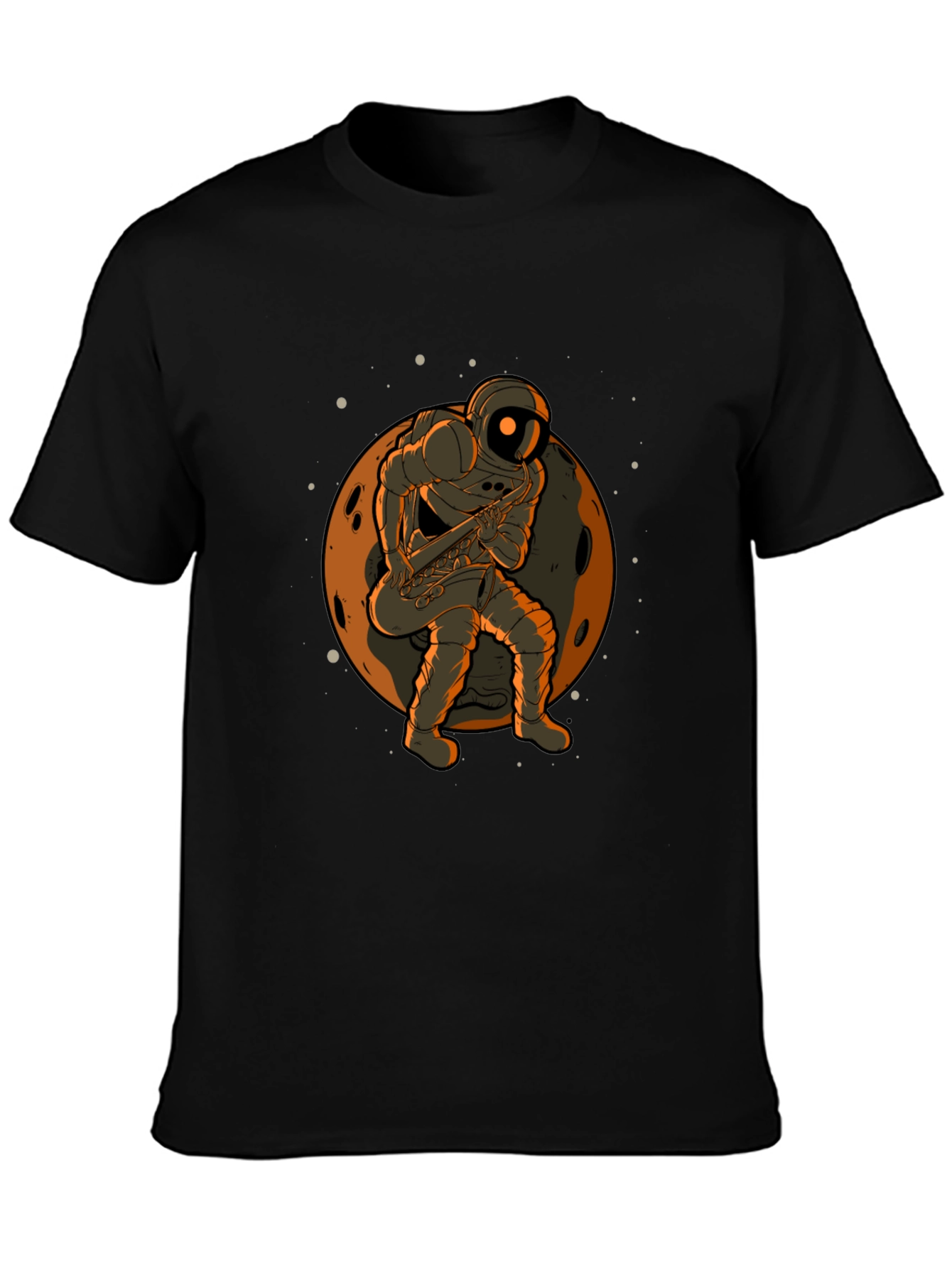 Astronaut Sax T-Shirt - Space Musician Tee