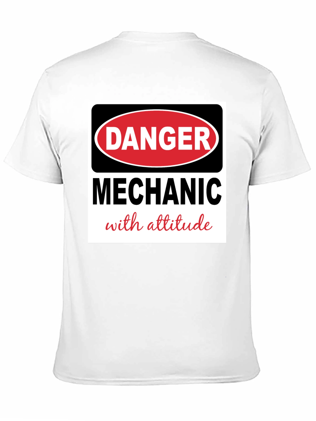 Danger Mechanic with Attitude Black T-Shirt