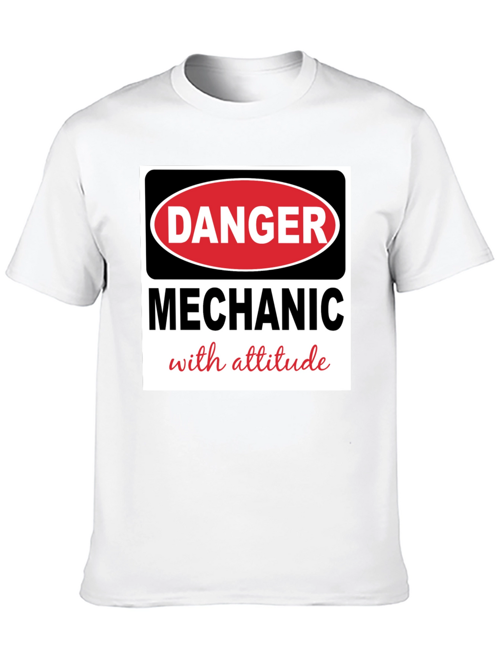 Danger Mechanic with Attitude Black T-Shirt