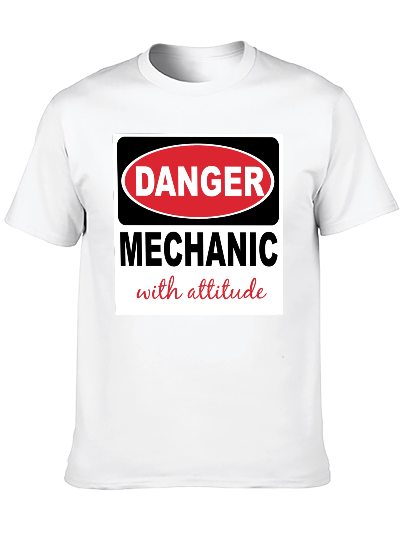 Danger Mechanic with Attitude Black T-Shirt
