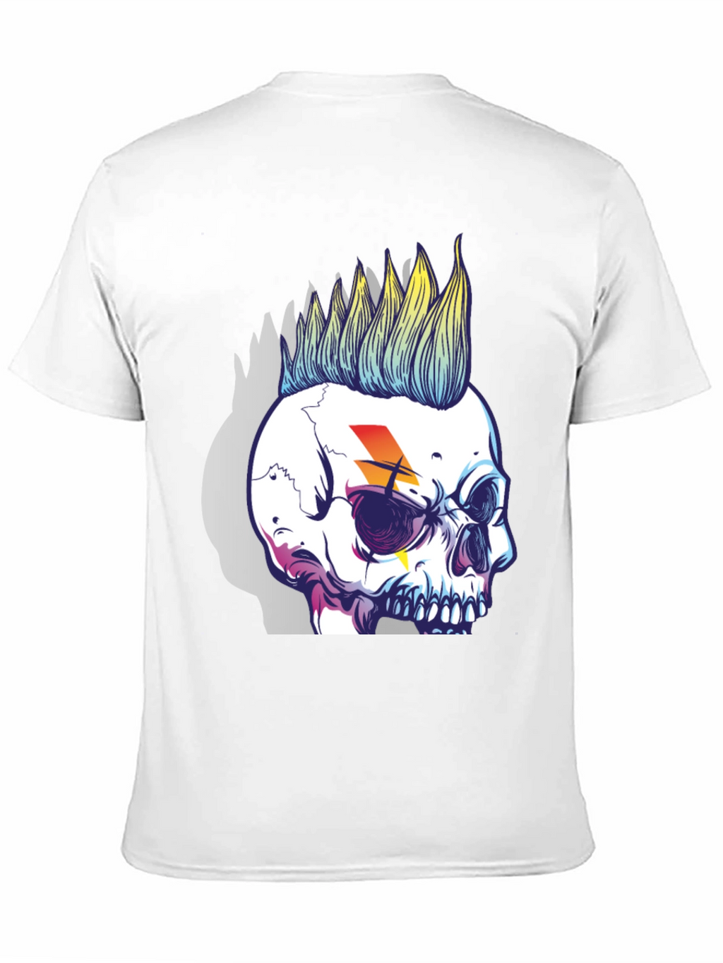 Skull Punk Graphic Tee - Rock Style
