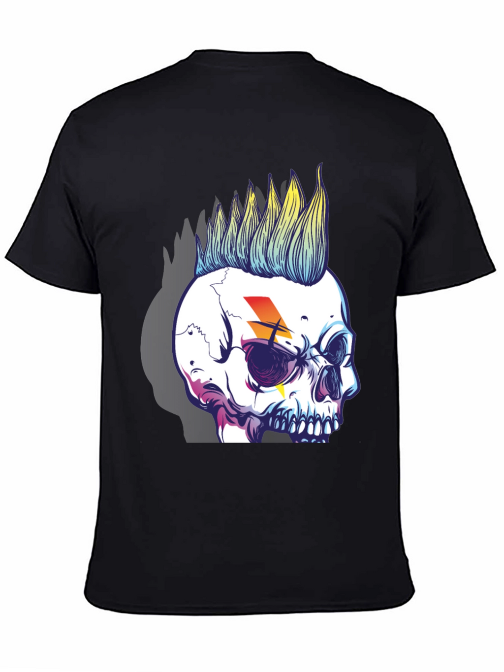 Skull Punk Graphic Tee - Rock Style