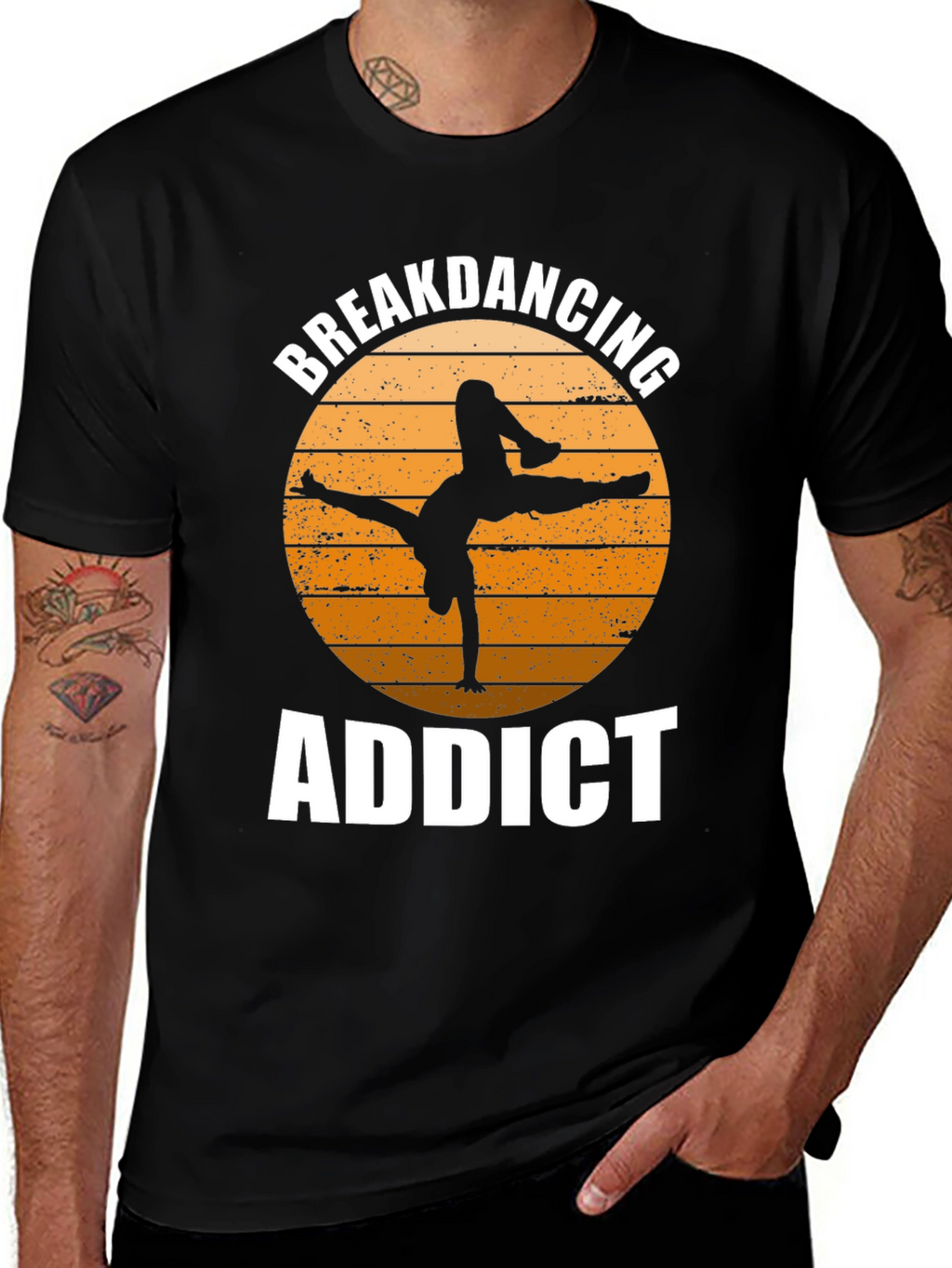 Breakdancing Addict Graphic Tee