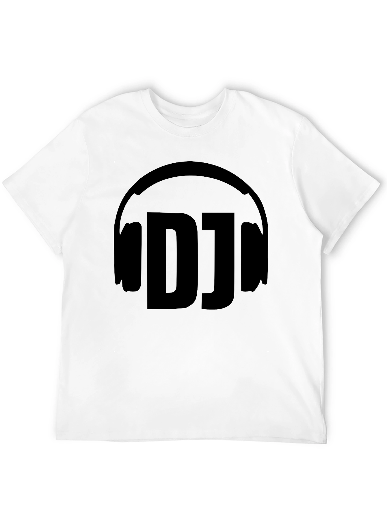 DJ Headphone Graphic Black T-Shirt