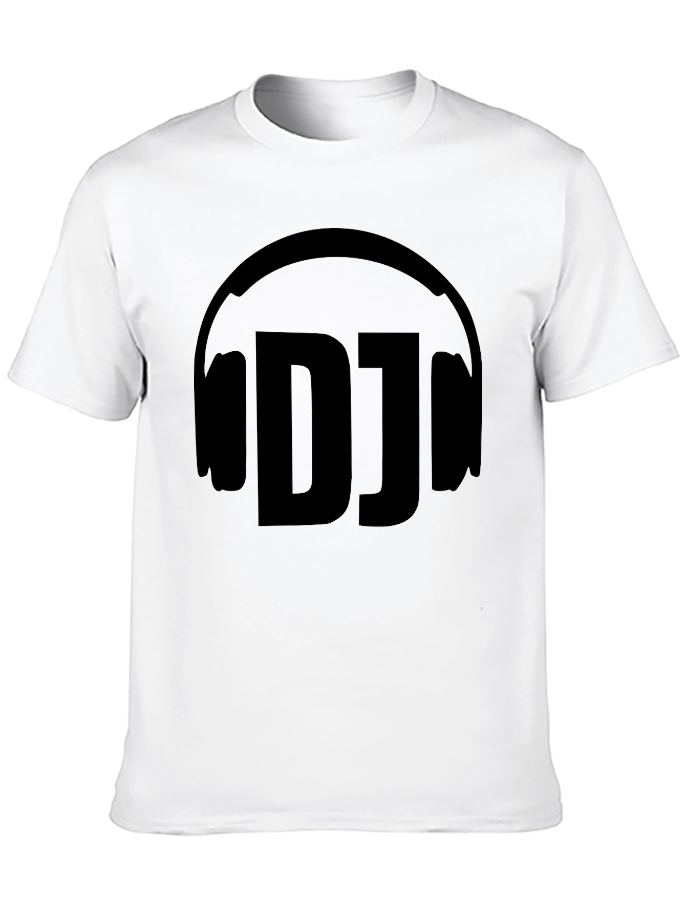 DJ Headphone Graphic Black T-Shirt