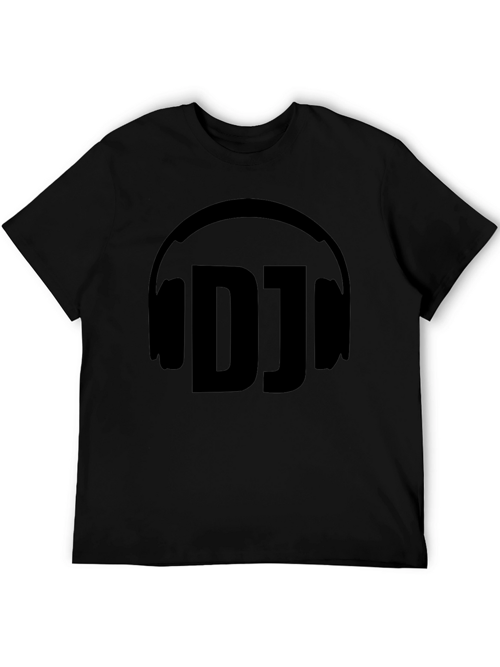 DJ Headphone Graphic Black T-Shirt