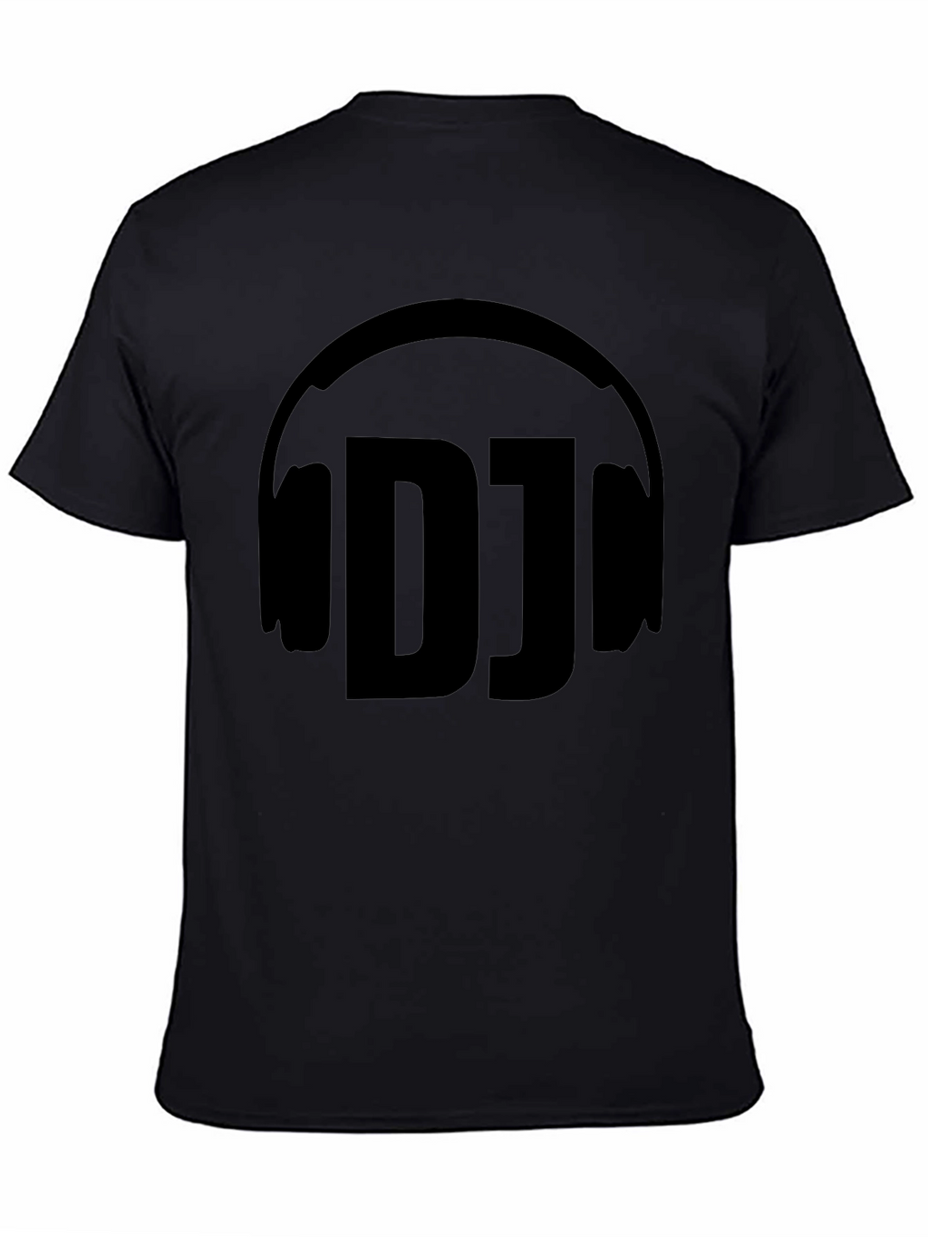DJ Headphone Graphic Black T-Shirt