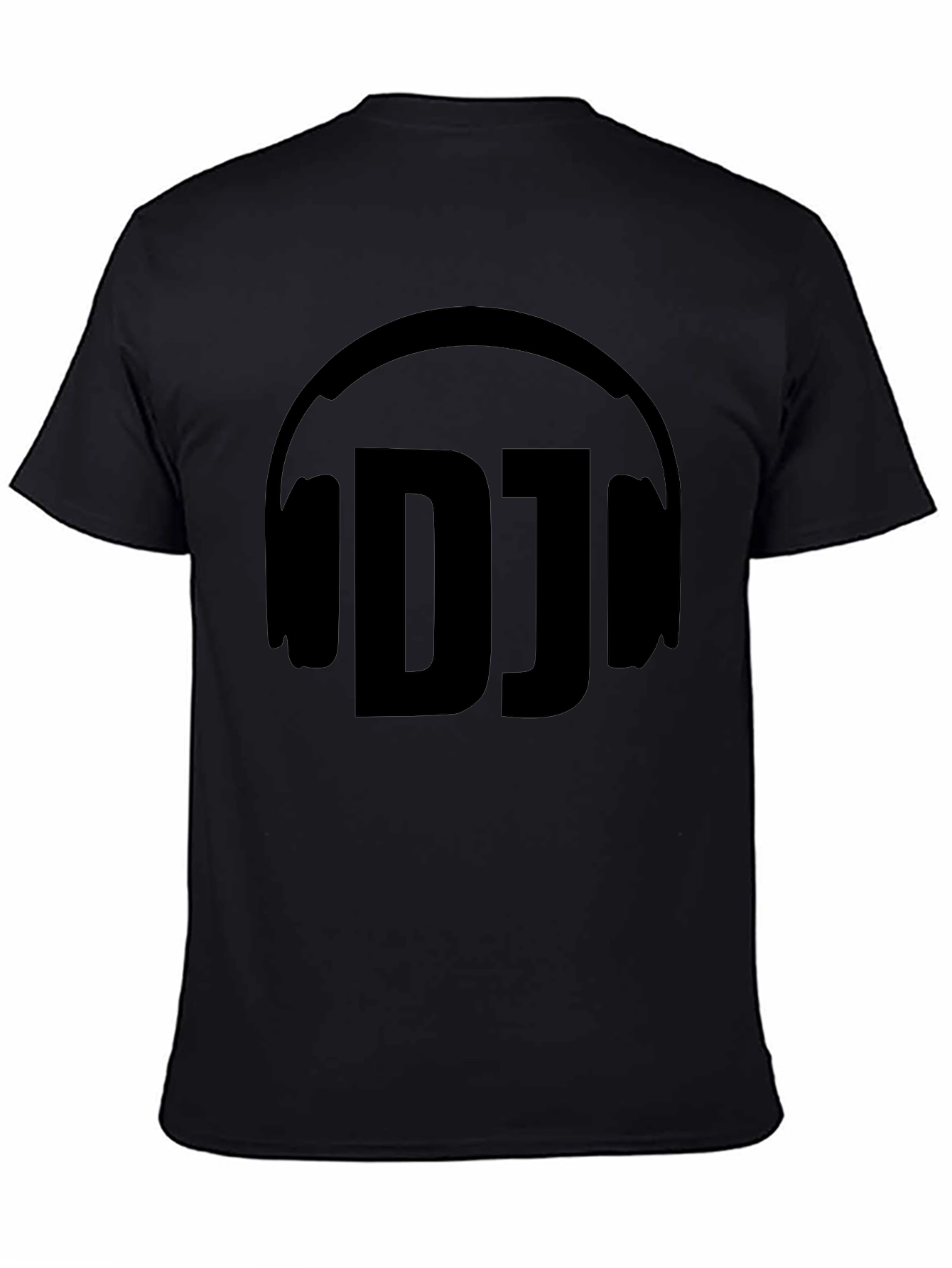 DJ Headphone Graphic Black T-Shirt