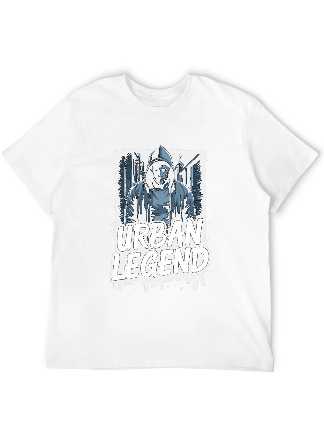 Urban Legend Graphic Print T-Shirt - Casual Wear